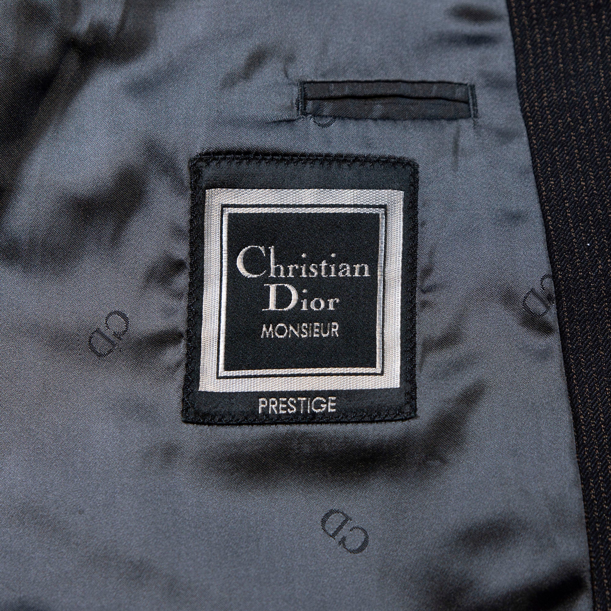Christian Dior MONSIER Christian Dior Monsieur Suit Set Double Breasted Pinstripe Dior homme