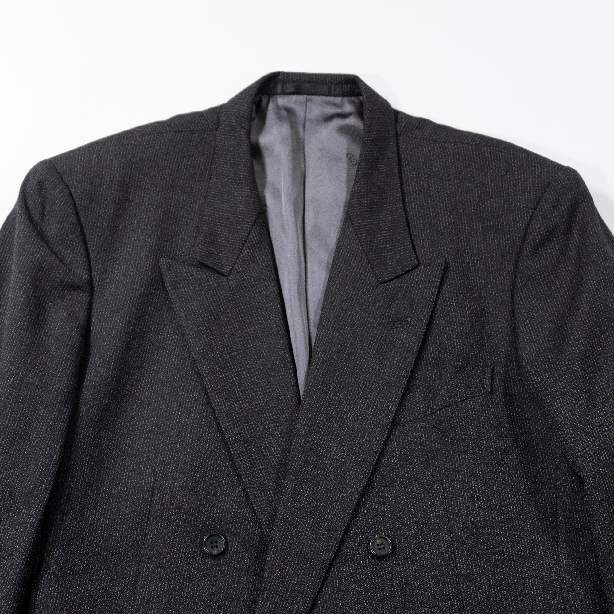 Christian Dior MONSIER Christian Dior Monsieur Suit Set Double Breasted Pinstripe Dior homme