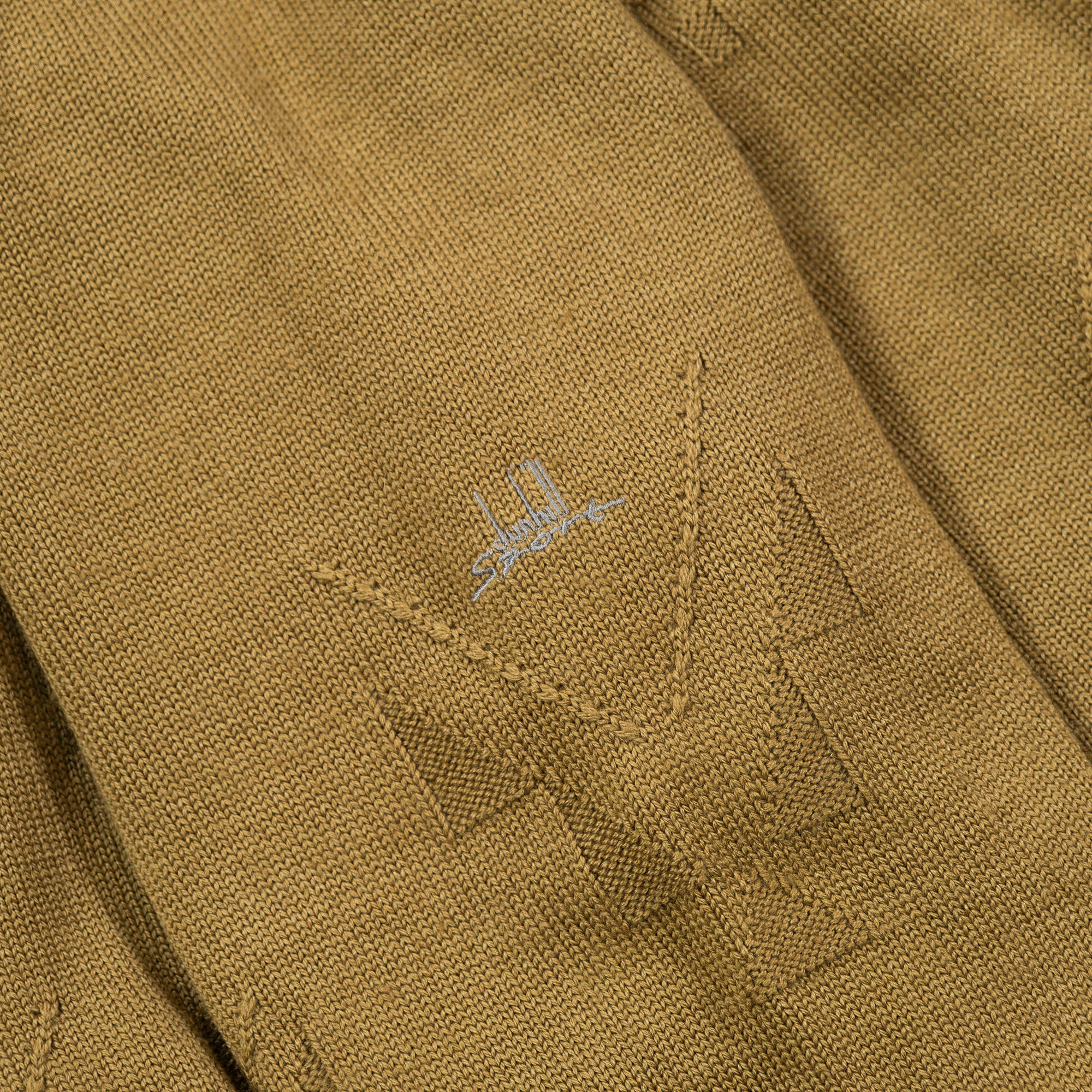 【古着】ダンヒル dunhill ニット マスタードカラー カシミヤ シルク混 セーター ラグランスリーブ メンズファッション メンズトップス メンズニット ユニセックス【中古】【USED】