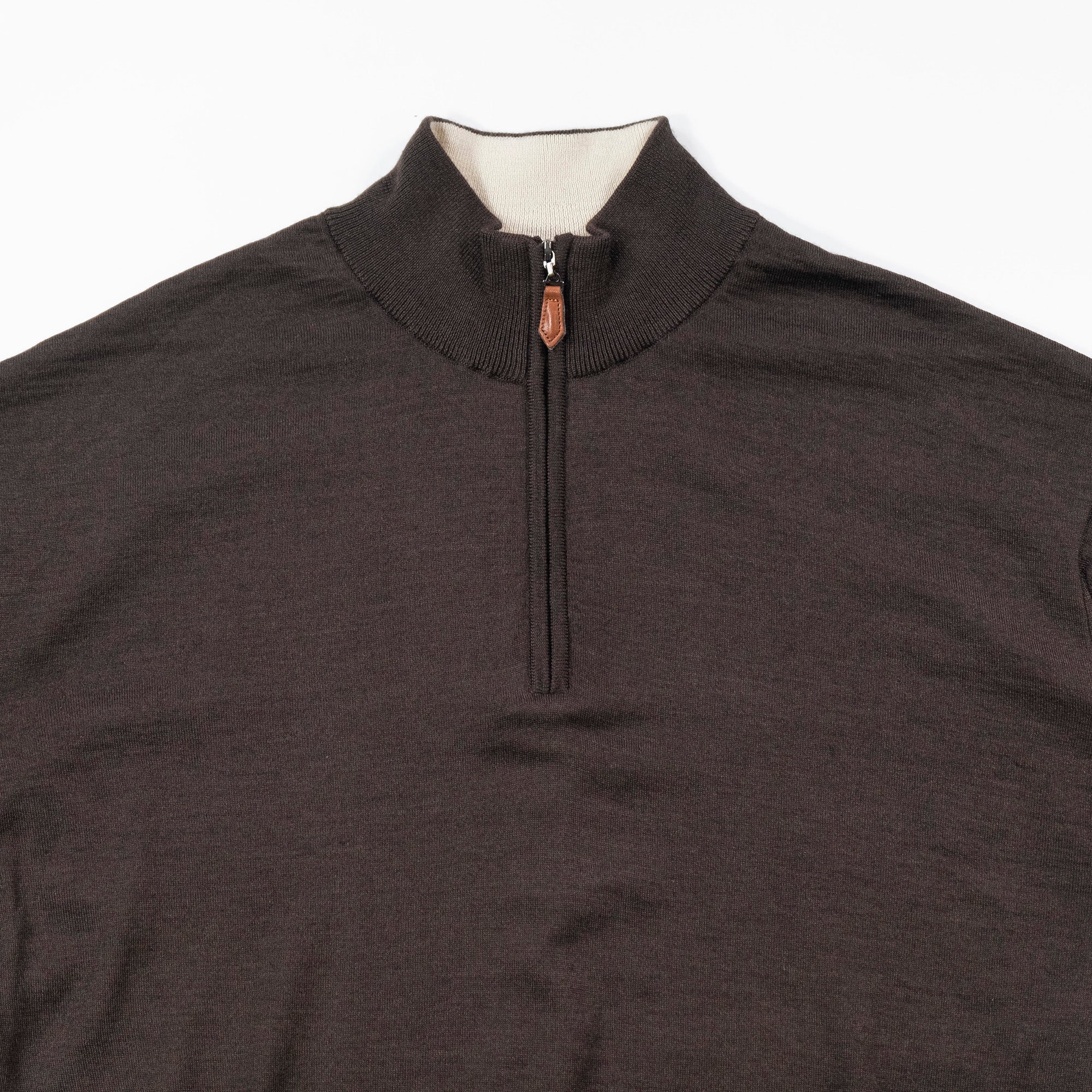 Used Aquascutum Zip Polo Shirt, Silk Blend Knit Sweater, Made in Japan, Men's Fashion, Men's Tops, Men's Polo, Long Sleeve T-Shirt.