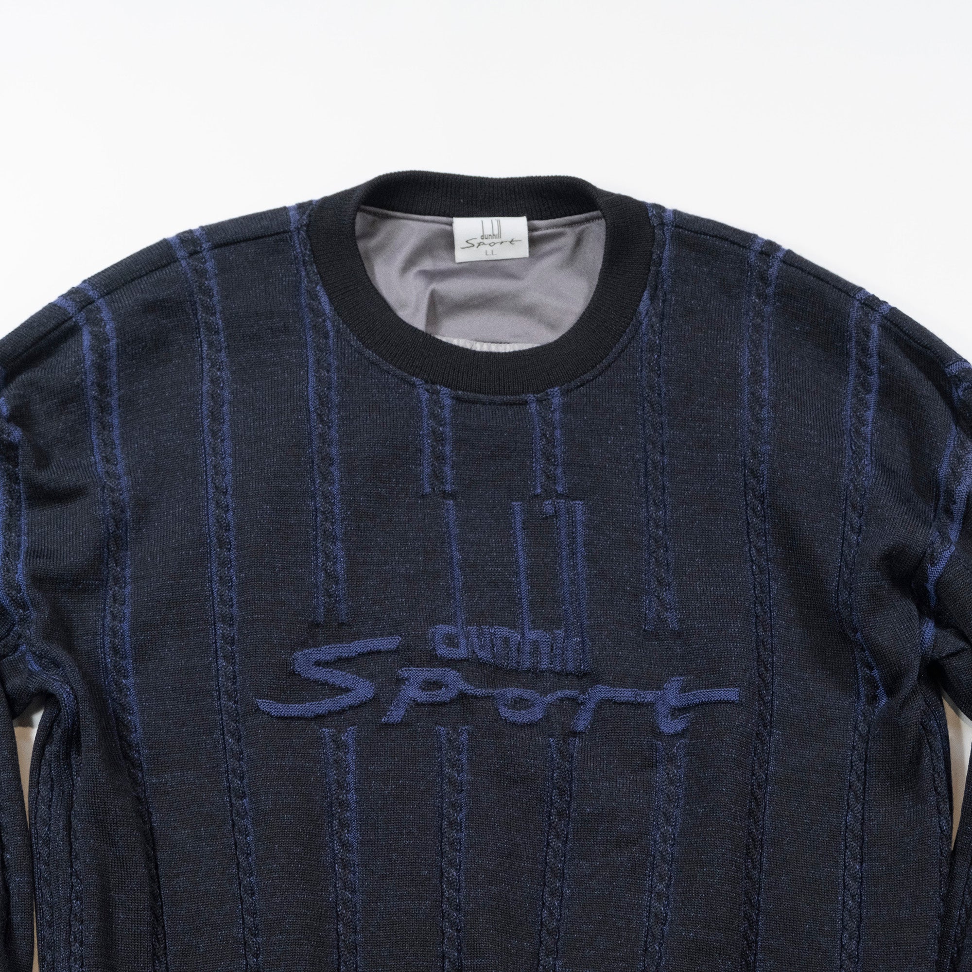 dunhill design knit 100% wool lined dunhill sport sweater top