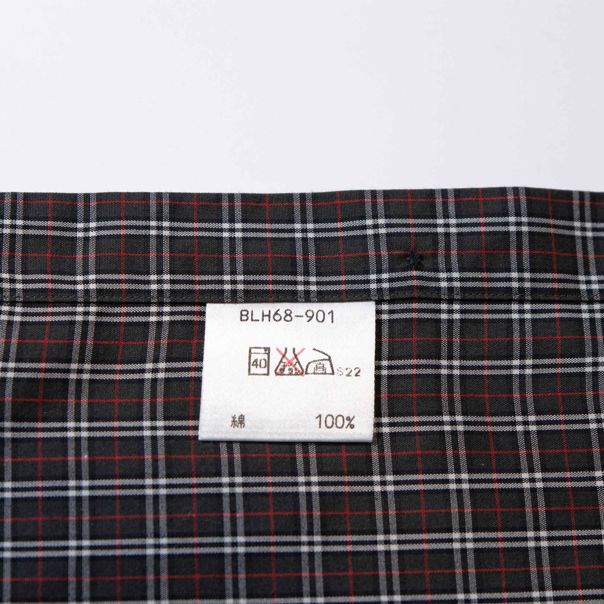 BURBERRY Burberry Check Shirt 100% Cotton Black Burberry's of London Standard Color Tops