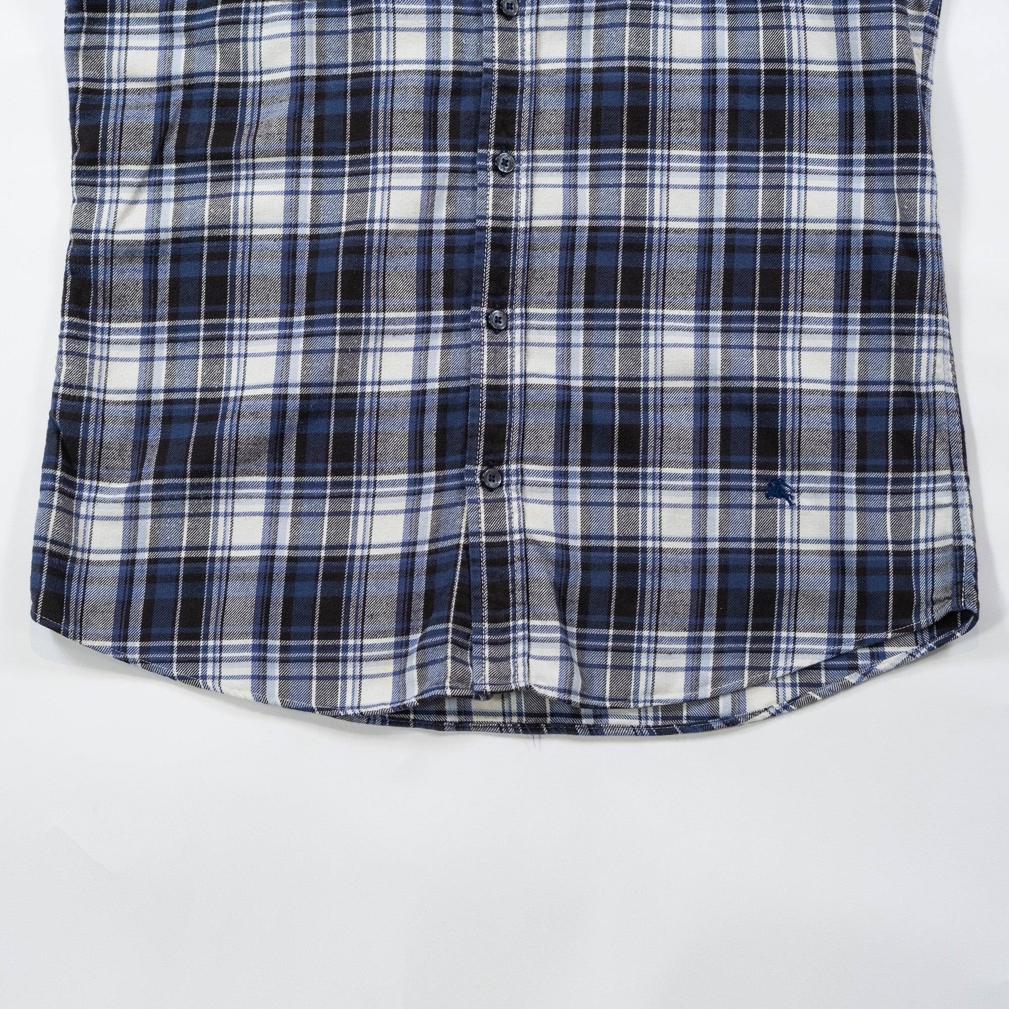 BURBERRY バーバリー フランネルシャツ コットン100% BURBERRY BLACK LABEL チェックシャツ スタンダードカラー トップス
