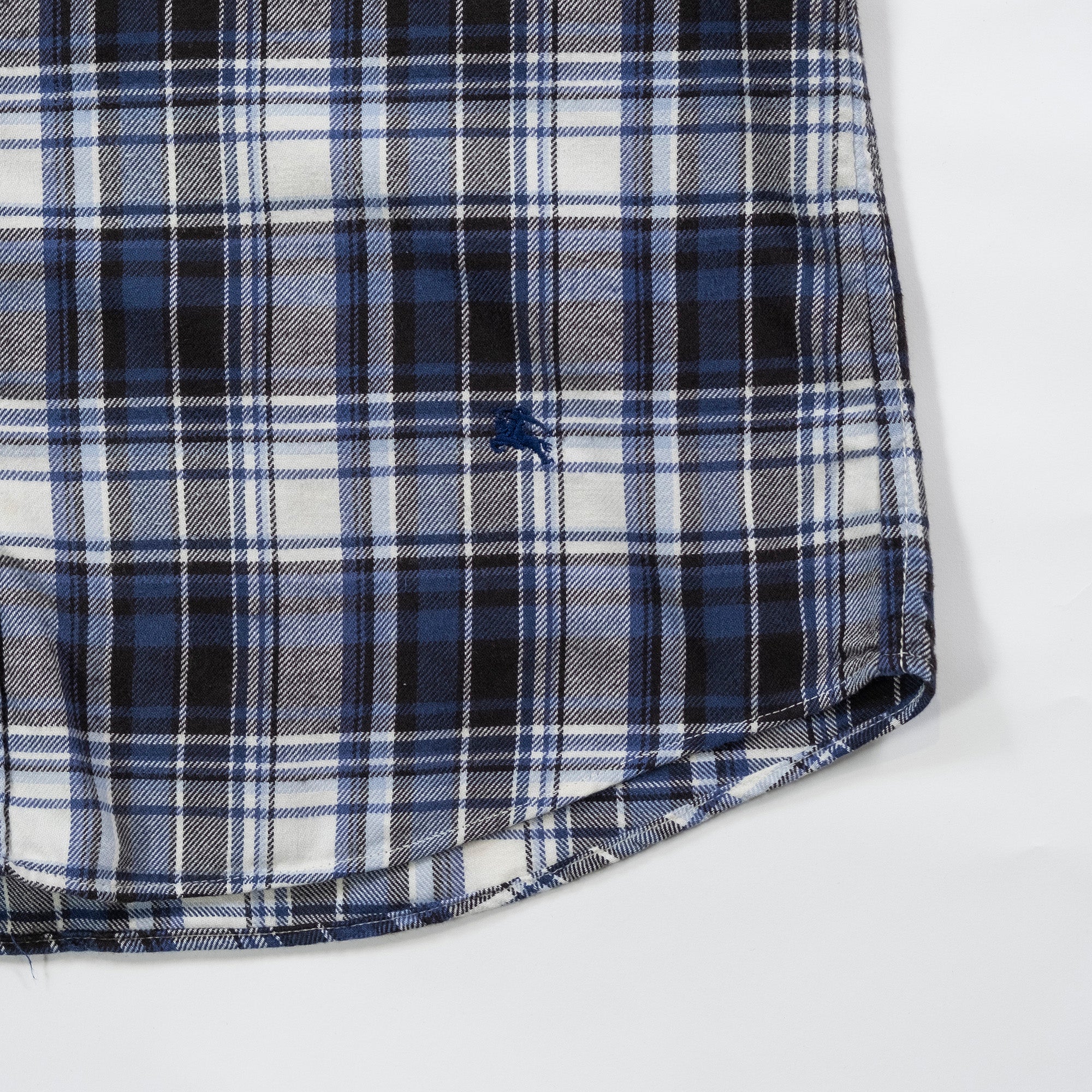 BURBERRY バーバリー フランネルシャツ コットン100% BURBERRY BLACK LABEL チェックシャツ スタンダードカラー トップス