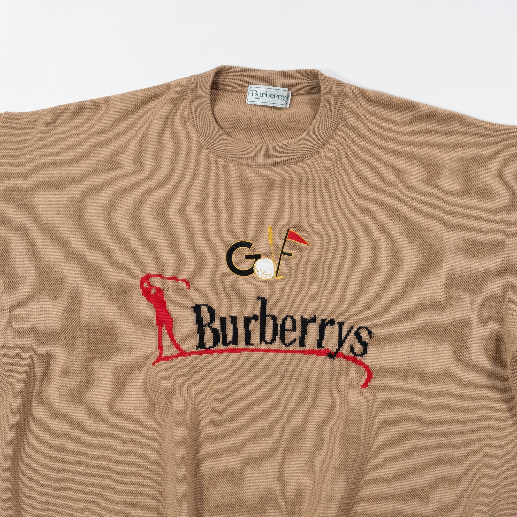 BURBERRY バーバリー ニット ベージュ ウール100% Burberry's バーバリーズ バーバリーゴルフ トップス