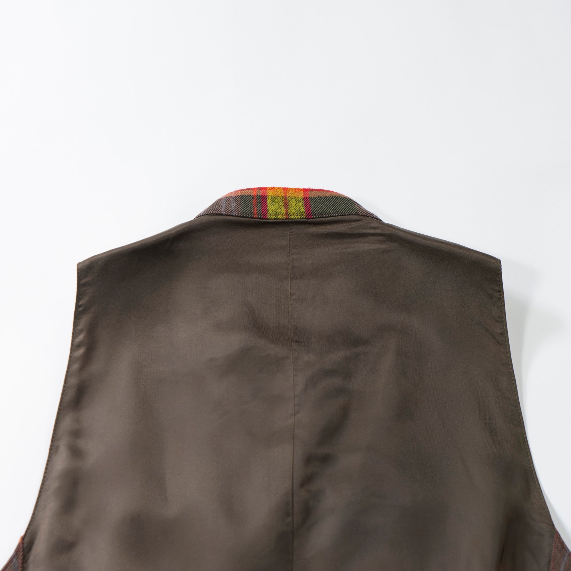 【古着】ポールスミス Paul Smith コットンウール チェック柄ベスト ジレ 赤黄 ダブルブレスト メンズファッション メンズベスト ユニセックス レディースファッション【中古】【USED】