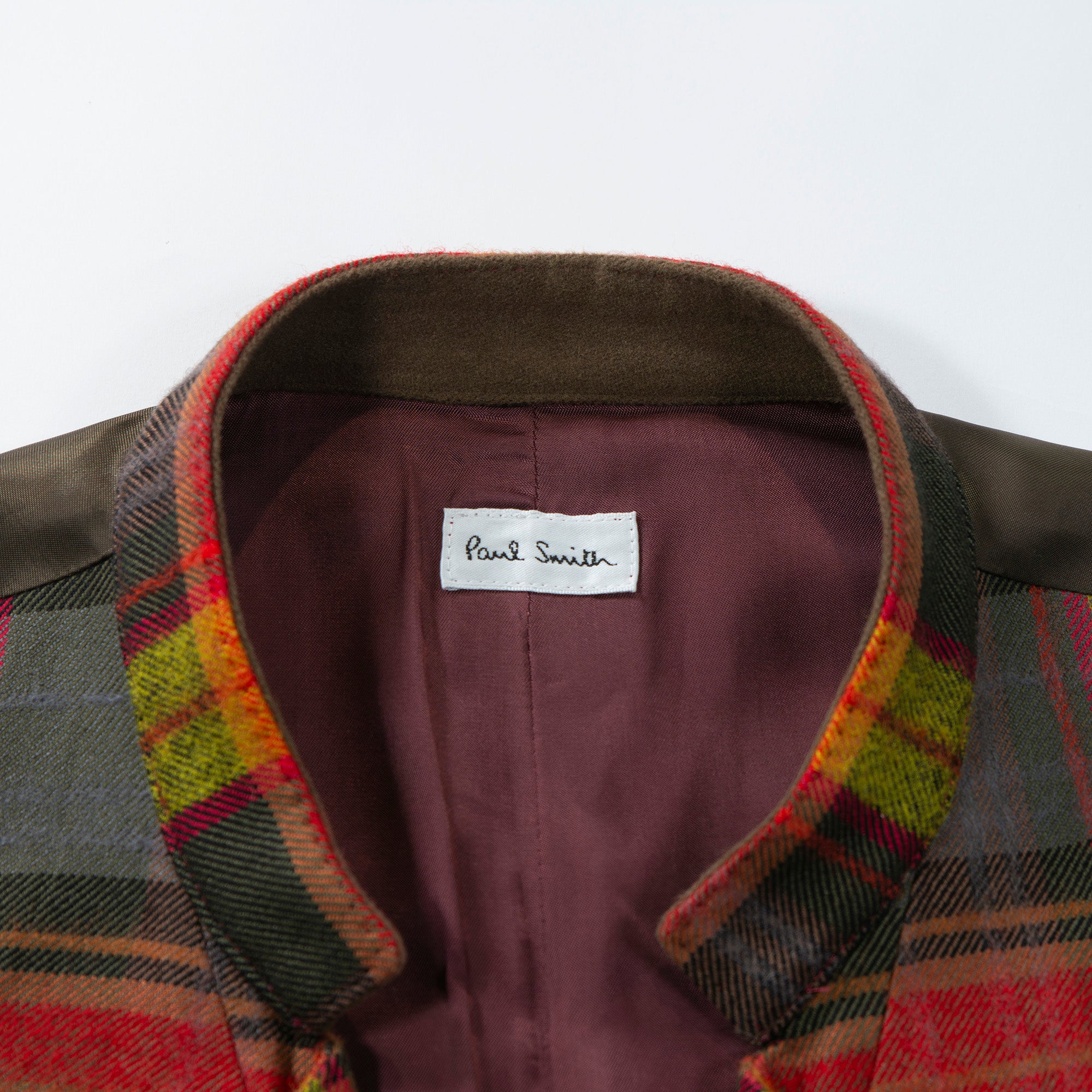 【古着】ポールスミス Paul Smith コットンウール チェック柄ベスト ジレ 赤黄 ダブルブレスト メンズファッション メンズベスト ユニセックス レディースファッション【中古】【USED】