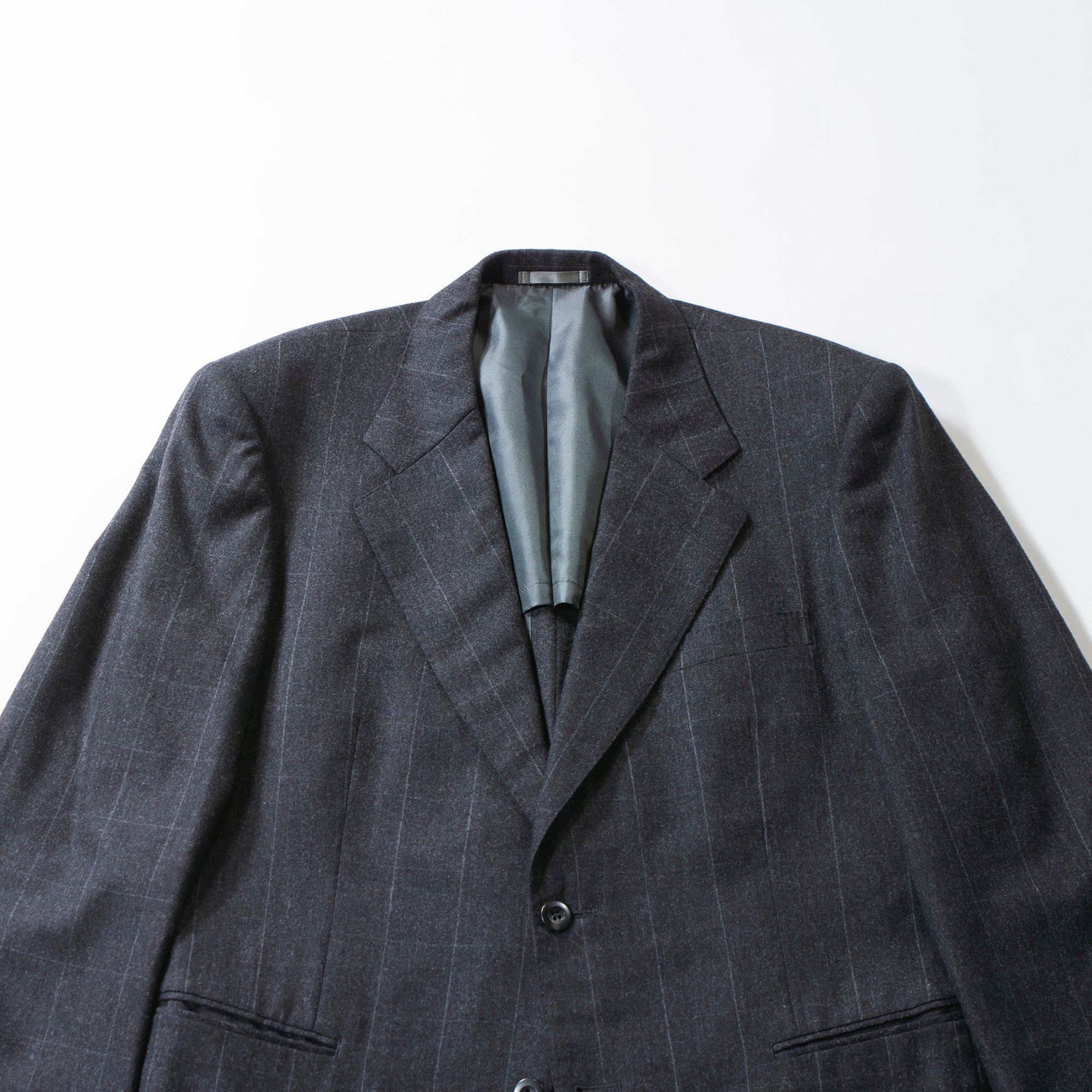 【古着】ゼニア テーラードジャケット Ermenegildo Zegna エルメネジルド・ゼニア ウール100% アウター ウィンドウペインチェック 背抜き メンズファッション メンズアウター メンズジャケット 春夏【中古】【USED】