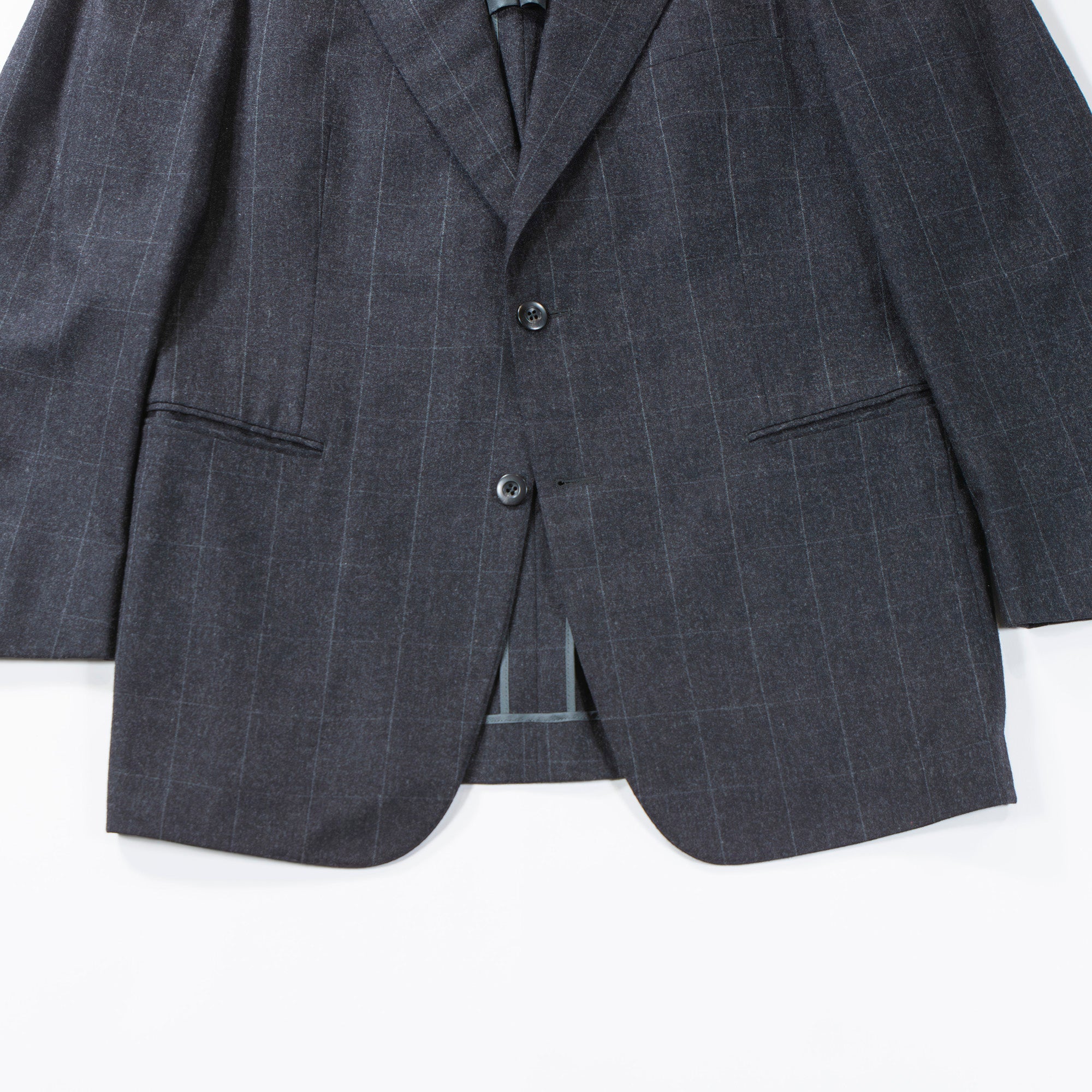 【古着】ゼニア テーラードジャケット Ermenegildo Zegna エルメネジルド・ゼニア ウール100% アウター ウィンドウペインチェック 背抜き メンズファッション メンズアウター メンズジャケット 春夏【中古】【USED】