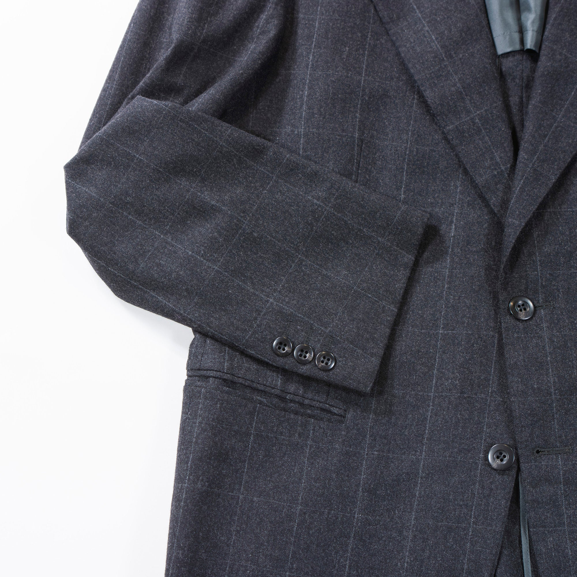 【古着】ゼニア テーラードジャケット Ermenegildo Zegna エルメネジルド・ゼニア ウール100% アウター ウィンドウペインチェック 背抜き メンズファッション メンズアウター メンズジャケット 春夏【中古】【USED】