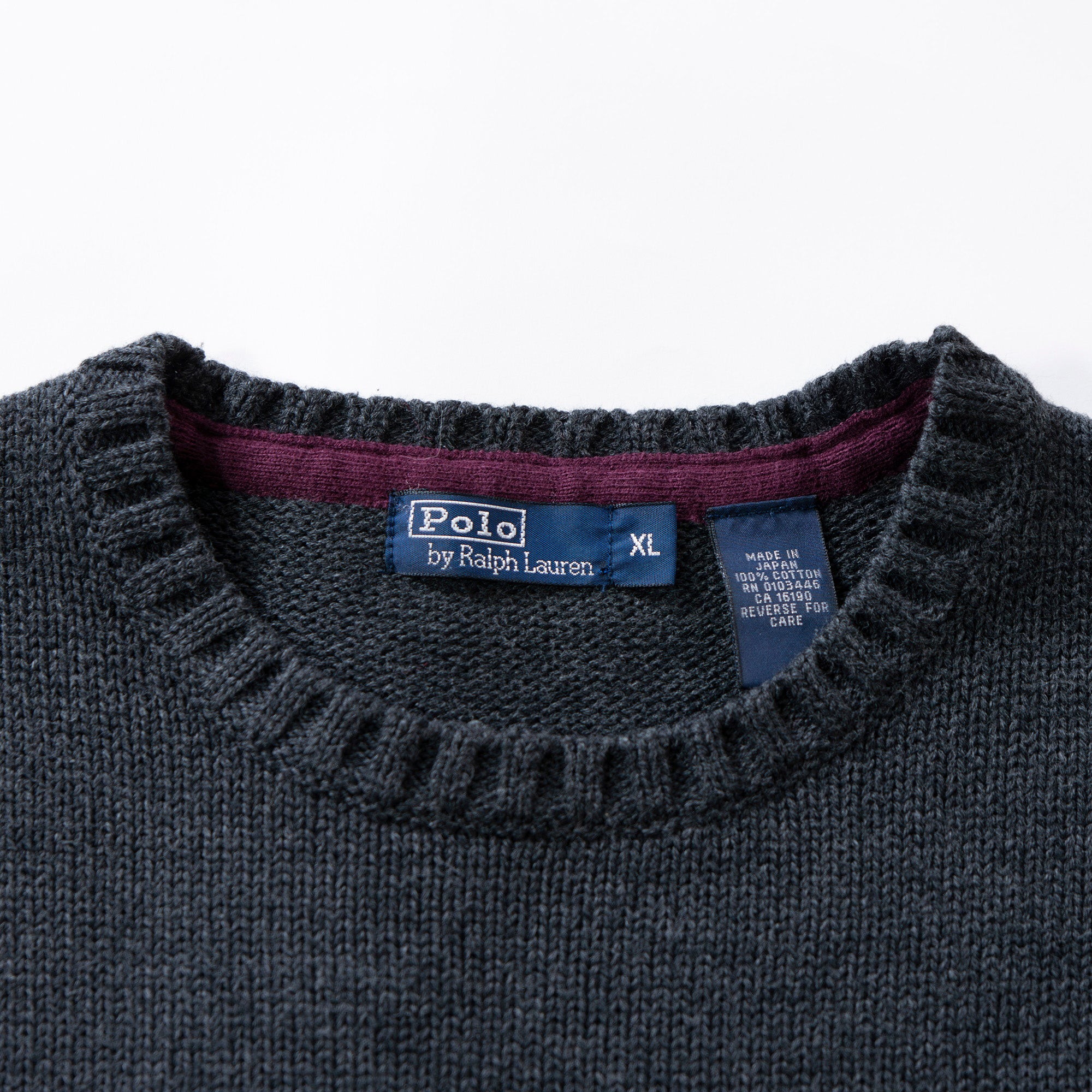 ラルフローレン Polo Ralph Lauren ニット コットン100% グレー セーター トップス ポニーロゴ