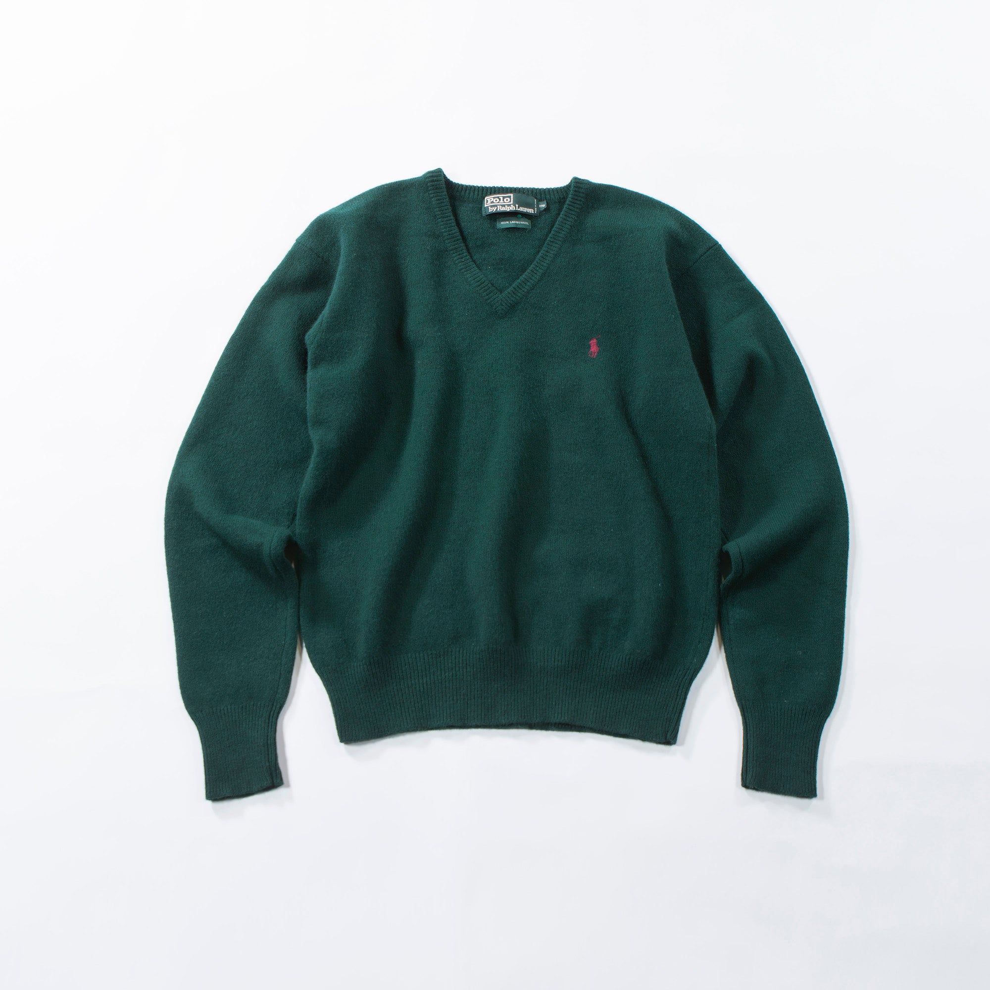 ラルフローレン Polo Ralph Lauren ラムウールニット グリーン セーター トップス ポニーロゴ