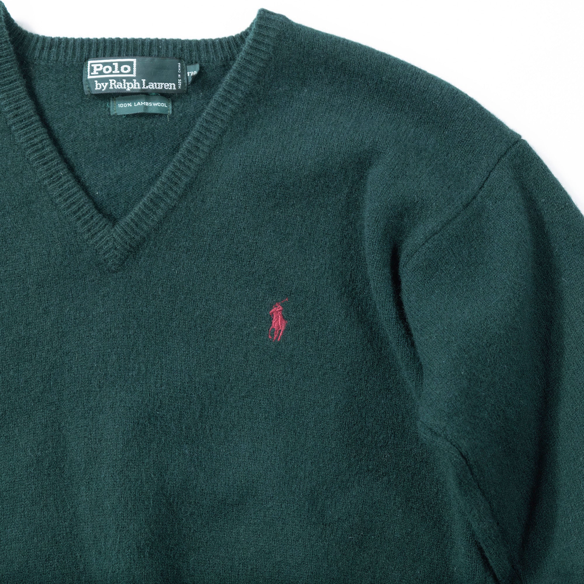 ラルフローレン Polo Ralph Lauren ラムウールニット グリーン セーター トップス ポニーロゴ