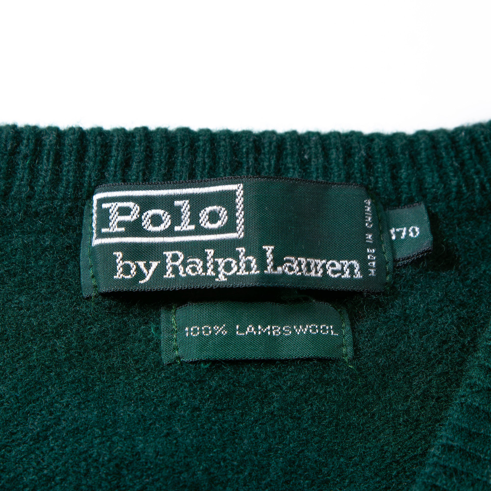 ラルフローレン Polo Ralph Lauren ラムウールニット グリーン セーター トップス ポニーロゴ