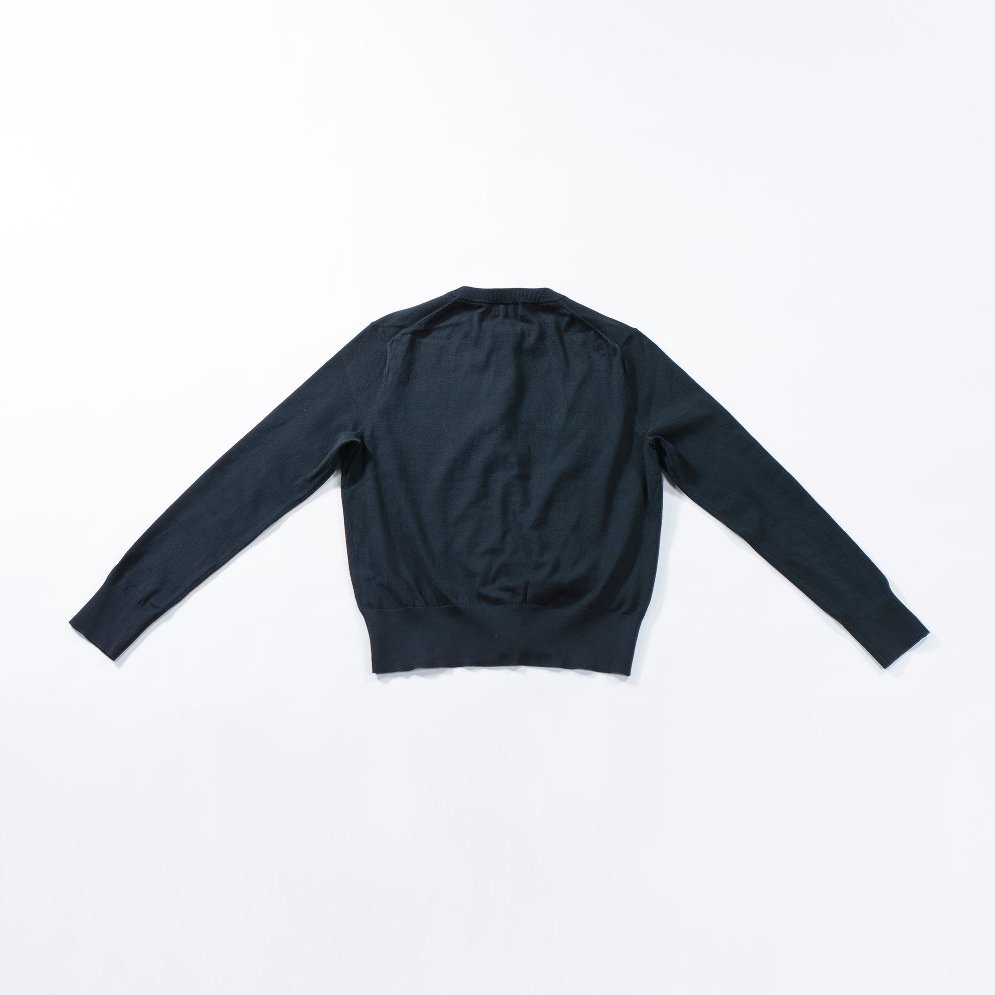 ポロラルフローレン POLO RALPH LAUREN クルーネックカーディガン ブラック レディース M トップス ニット 丸首 ポニーロゴ 刺繍