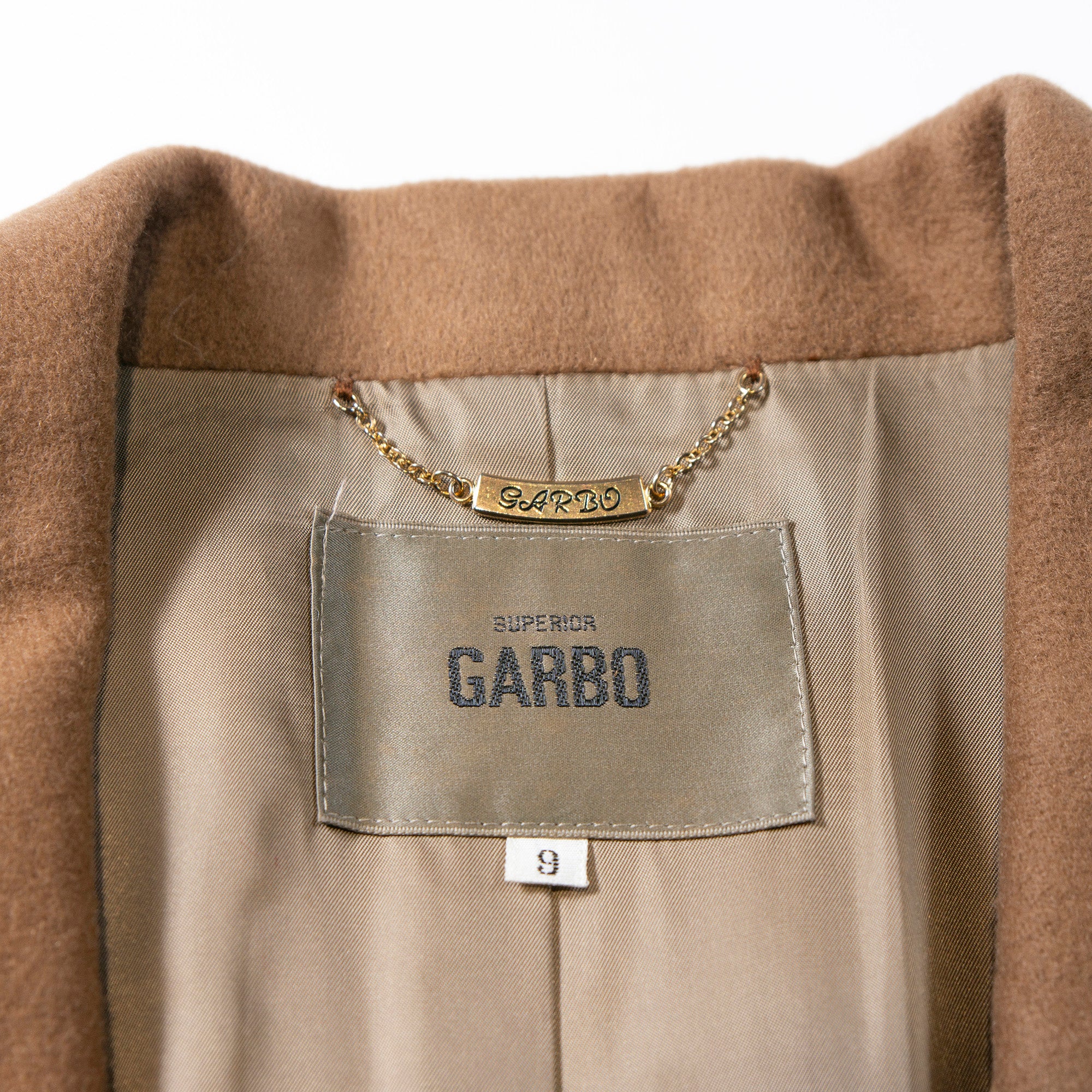 ガルボ GARBO ロングコート ベージュ カシミヤ100% チェスターコート イタリア製カシミヤ アウター