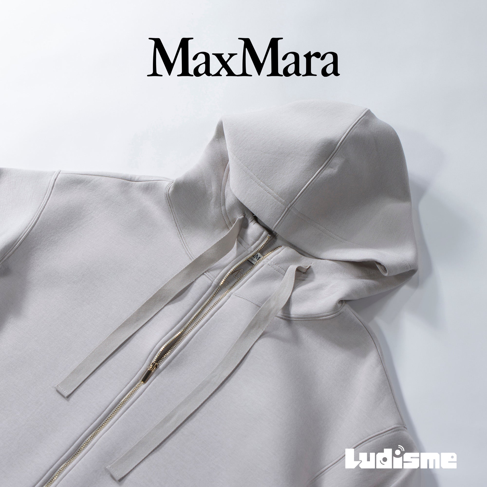 【古着】マックスマーラ Max Mara 'S Max mara ジップアップパーカー 2021秋冬 ビスコース ジャージパーカー コクーンシルエット ◆未使用品レベル◆アウター レディースファッション レディーストップス レディースパーカー【中古】「USED】