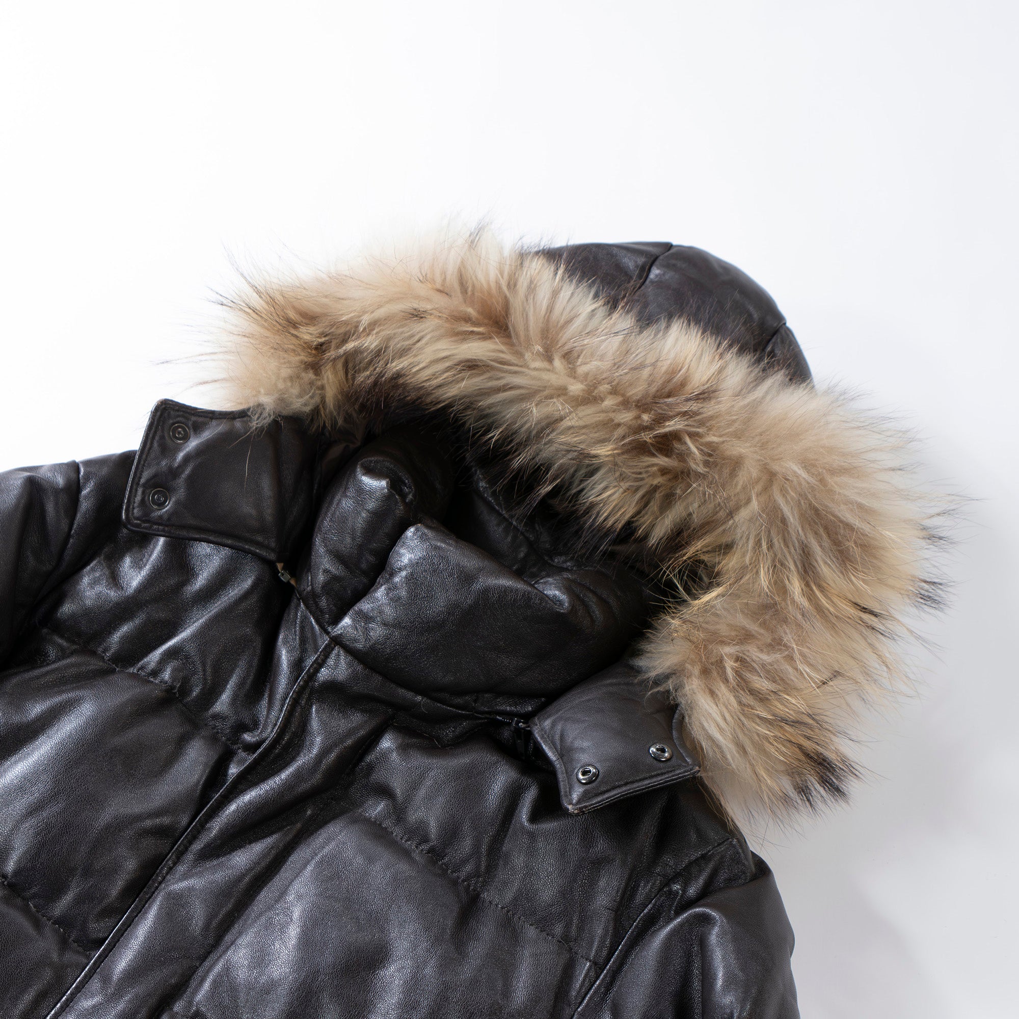 Paul Smith ポールスミス レザーダウンジャケット PS Paul Smith ピーエスポールスミス 羊革 シープスキン アウター