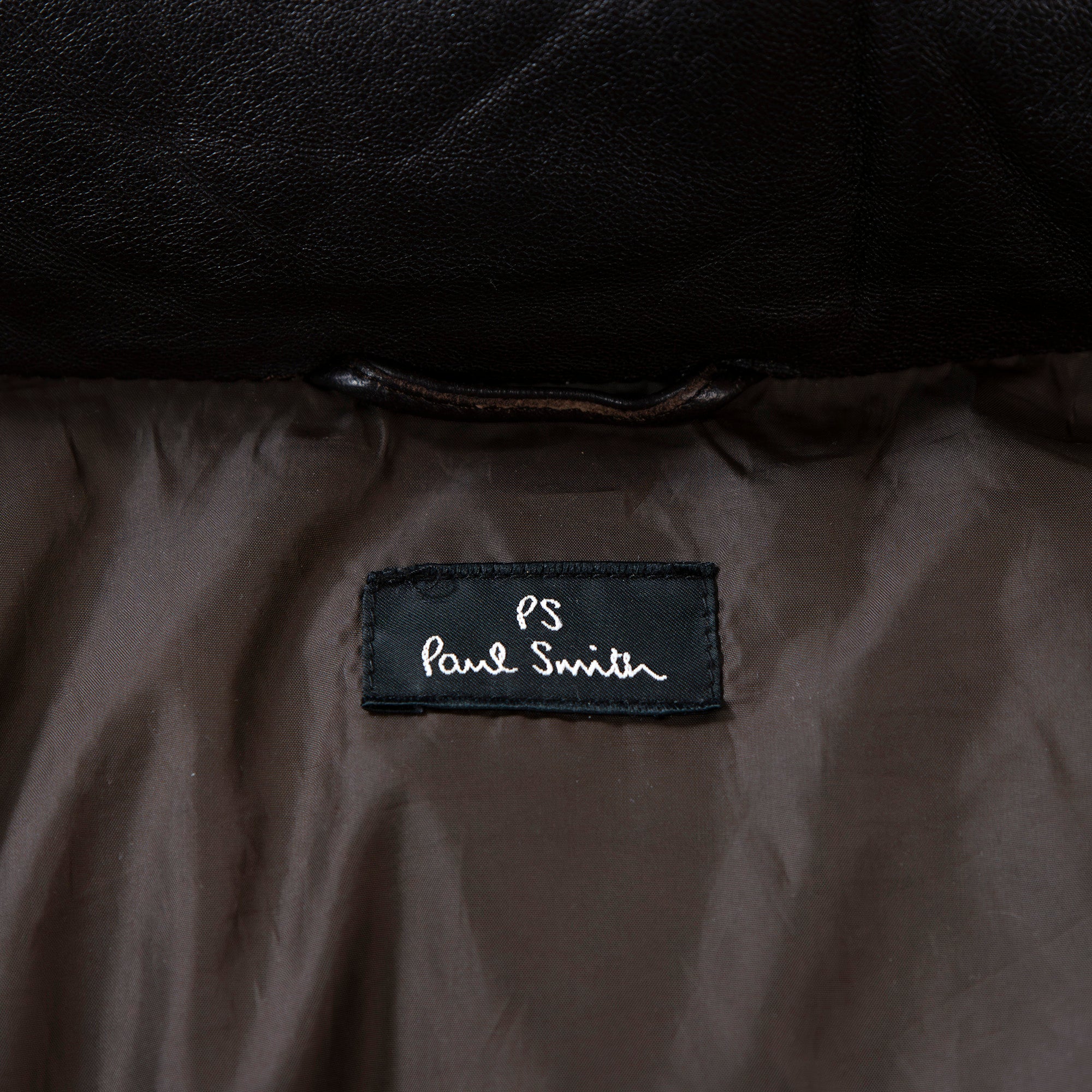 Paul Smith ポールスミス レザーダウンジャケット PS Paul Smith ピーエスポールスミス 羊革 シープスキン アウター