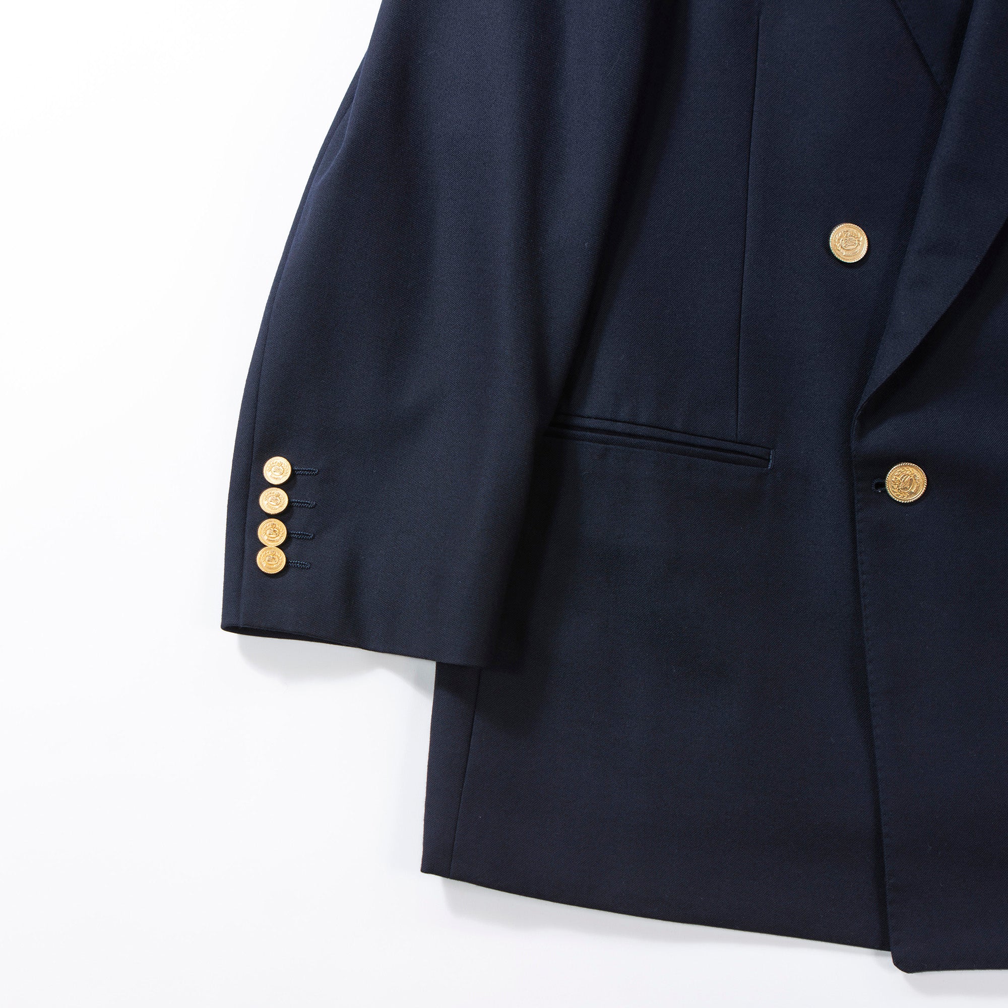 ◆Beautiful item◆BURBERRY suit set up, navy, Tasmanian wool, double-breasted, gold buttons, Burberrys, navy blazer