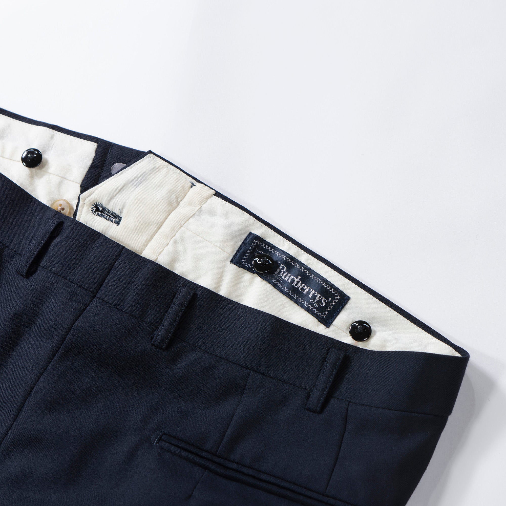 ◆Beautiful item◆BURBERRY suit set up, navy, Tasmanian wool, double-breasted, gold buttons, Burberrys, navy blazer