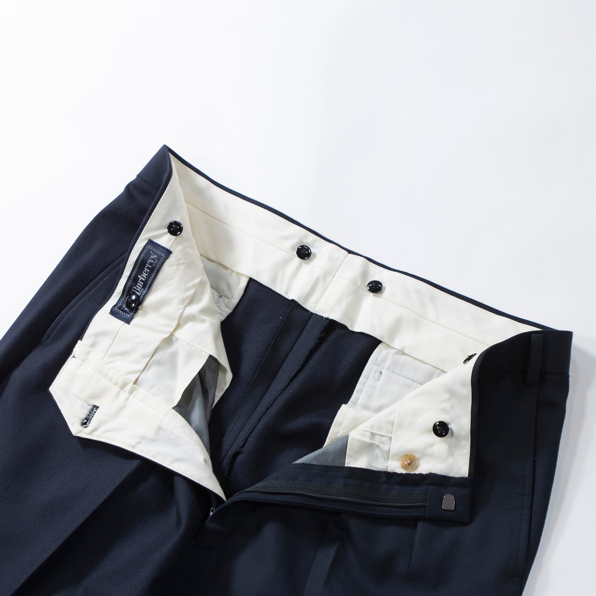 ◆Beautiful item◆BURBERRY suit set up, navy, Tasmanian wool, double-breasted, gold buttons, Burberrys, navy blazer