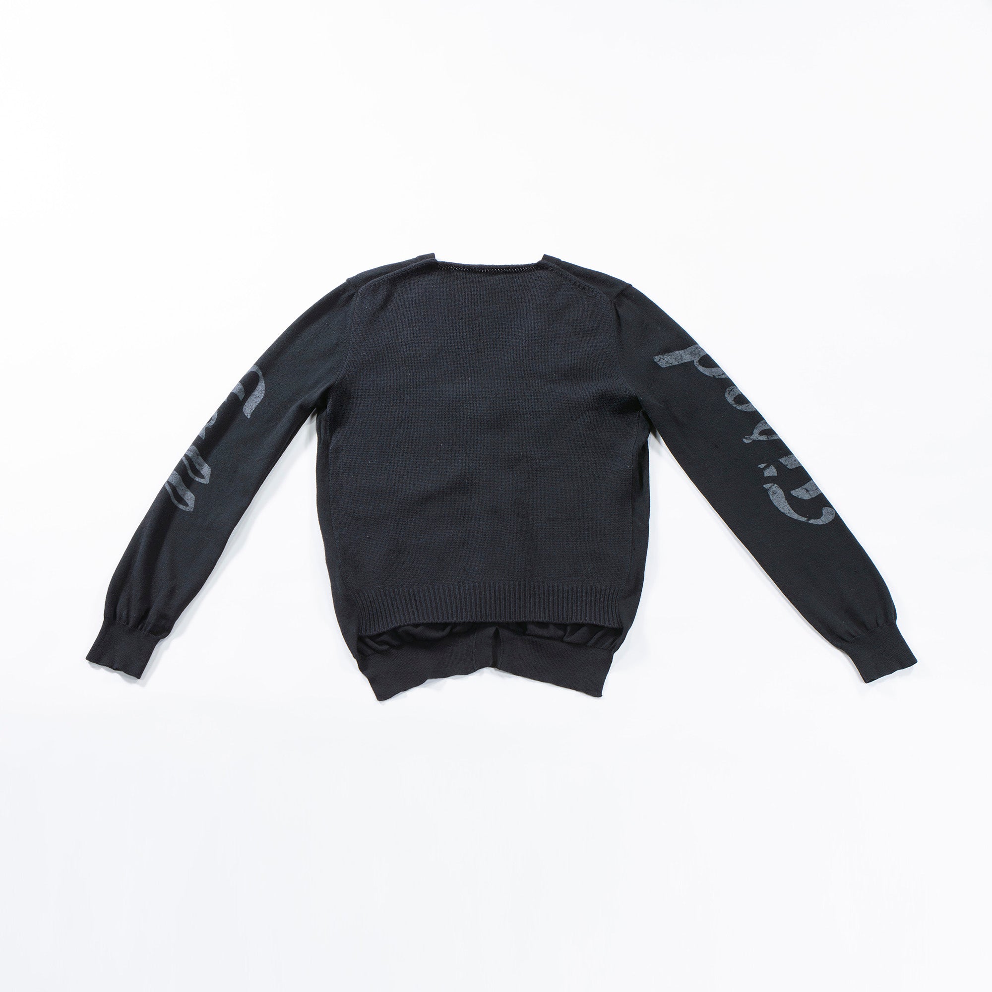 希少 コムデギャルソン COMME des GARCONS SHIRT ドッキング プルオーバーニット ウール100% イタリア製 カーディガン トップス ダメージ