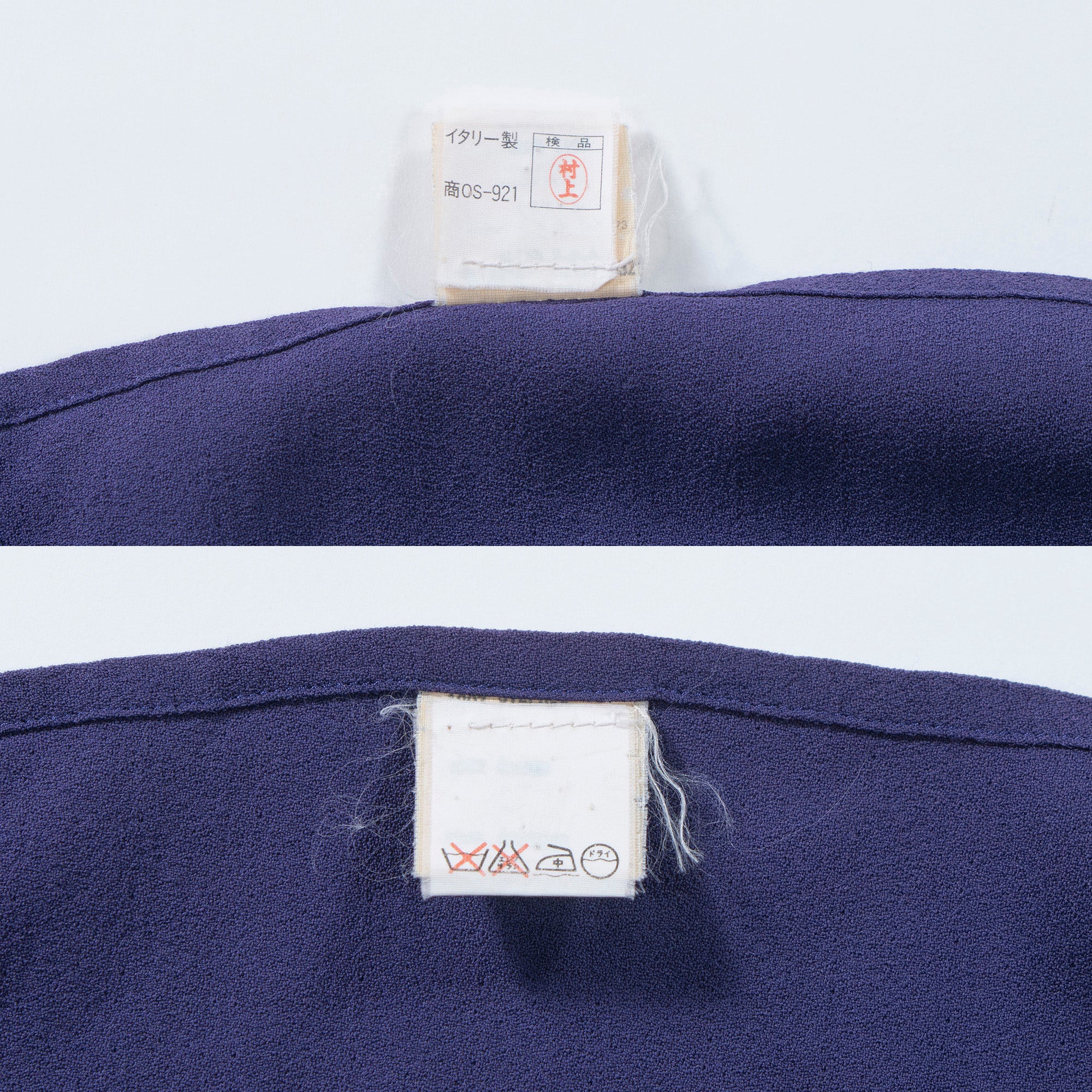 Versace GIANNI VERSACE Gianni Versace snap-down collar shirt purple viscose dress shirt made in Italy 80s 90s