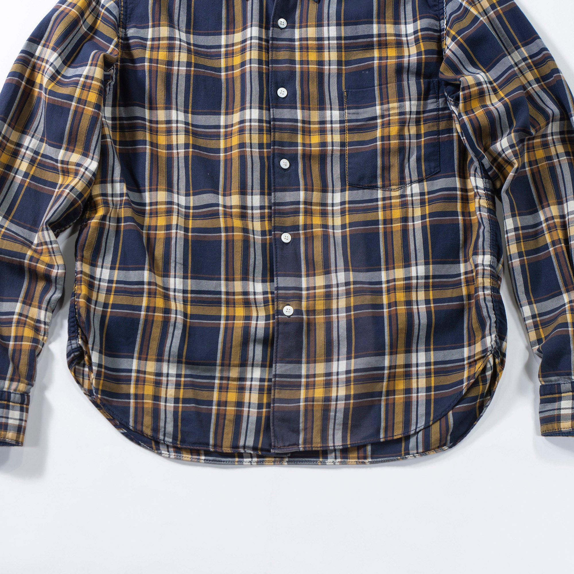 コムデギャルソン COMME des GARCONS HOMME チェックシャツ スタンダードカラー ネルシャツ トップス