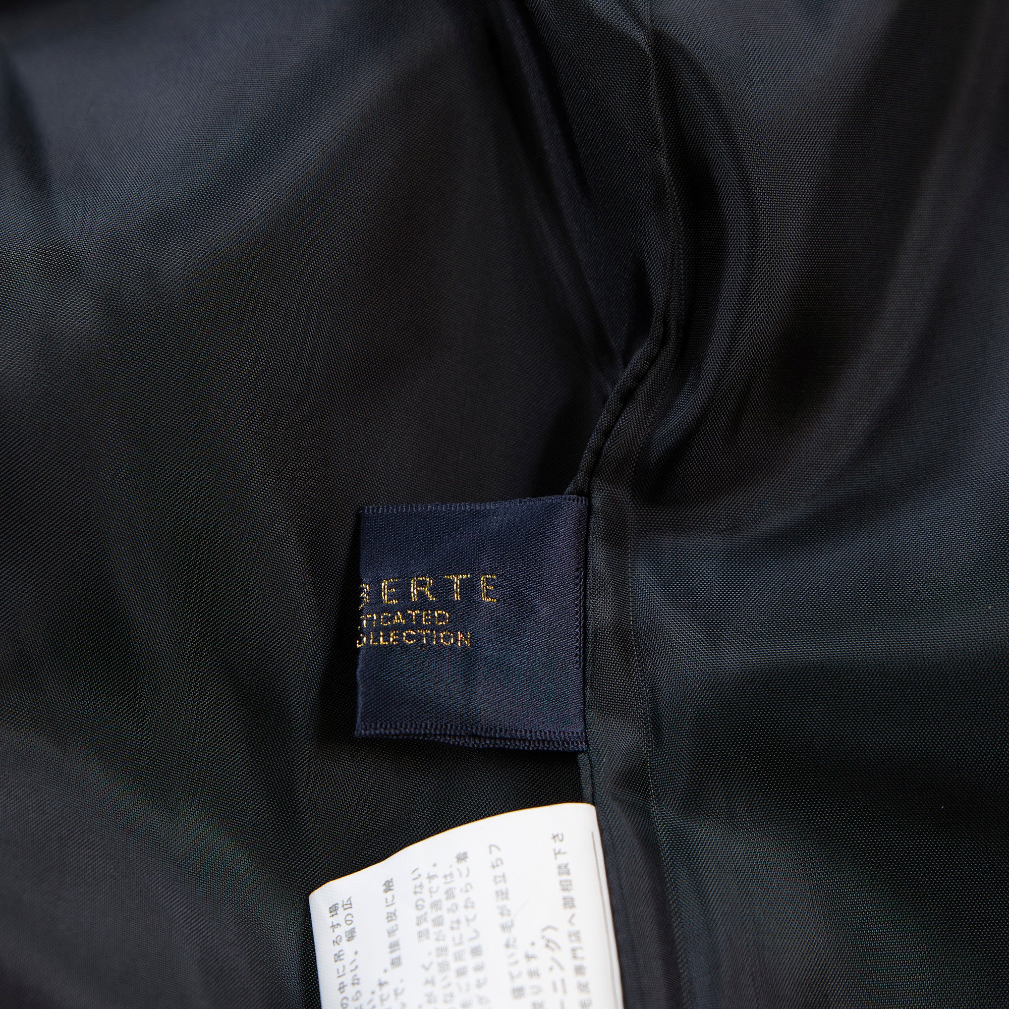 LALIBERTE Long coat with fox fur 100% cashmere Black Princess coat Outerwear Melton coat