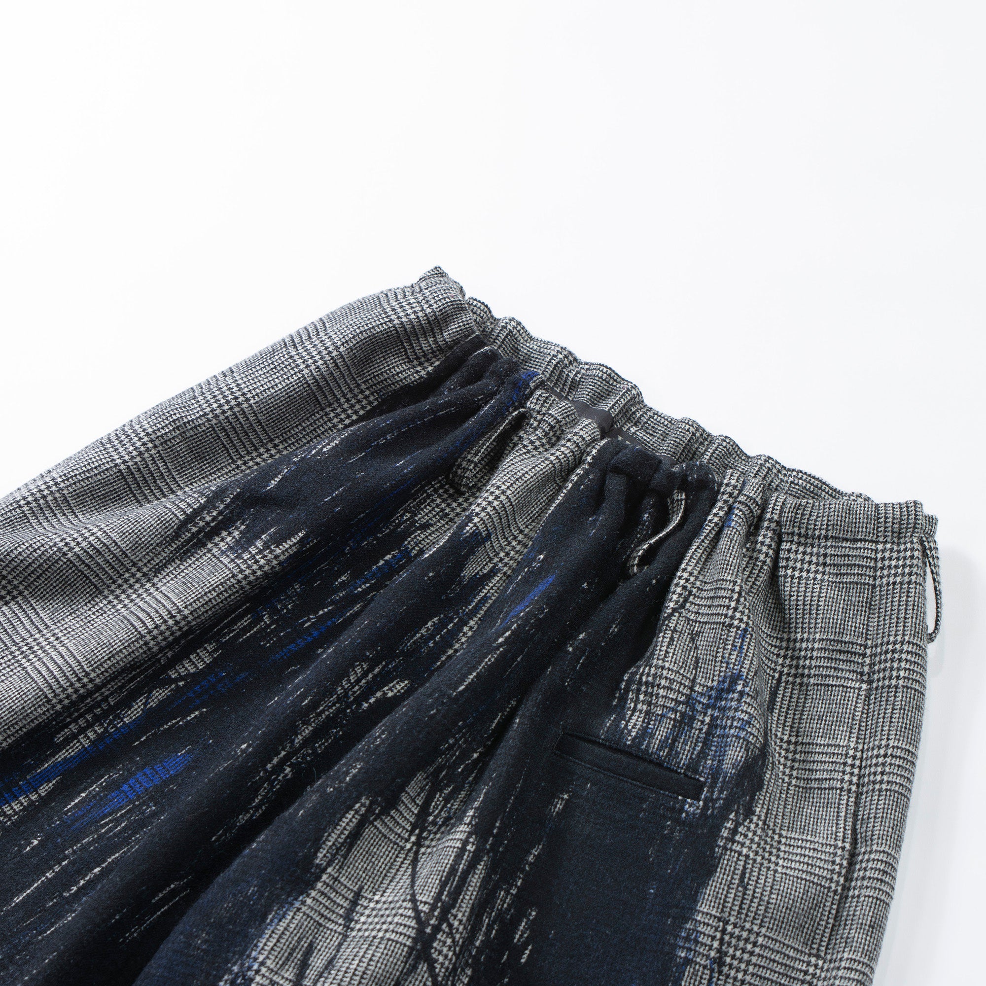 Yohji Yamamoto Y's Glen Check Wide Pants yohjiyamamoto cropped pants bottoms mode style