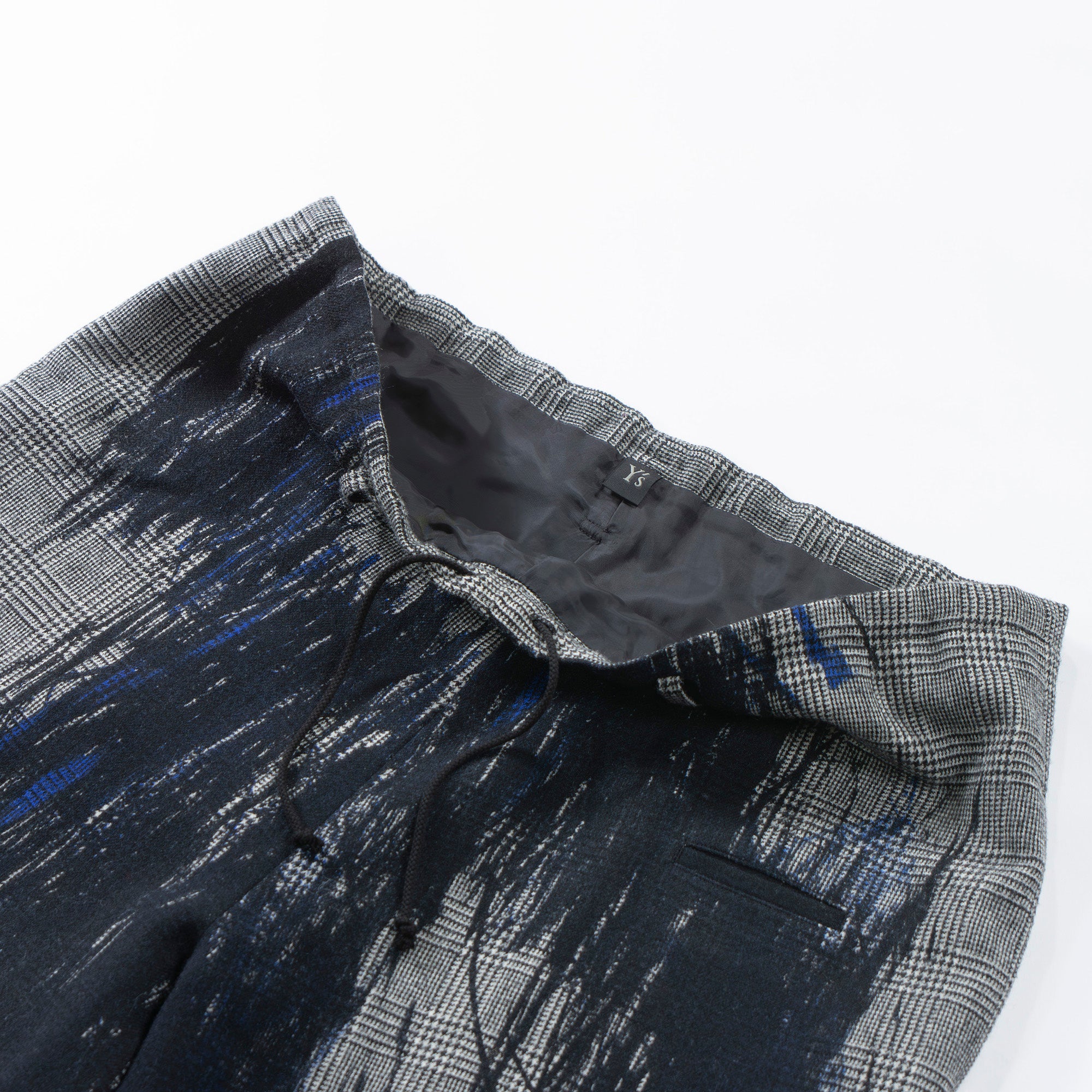 Yohji Yamamoto Y's Glen Check Wide Pants yohjiyamamoto cropped pants bottoms mode style