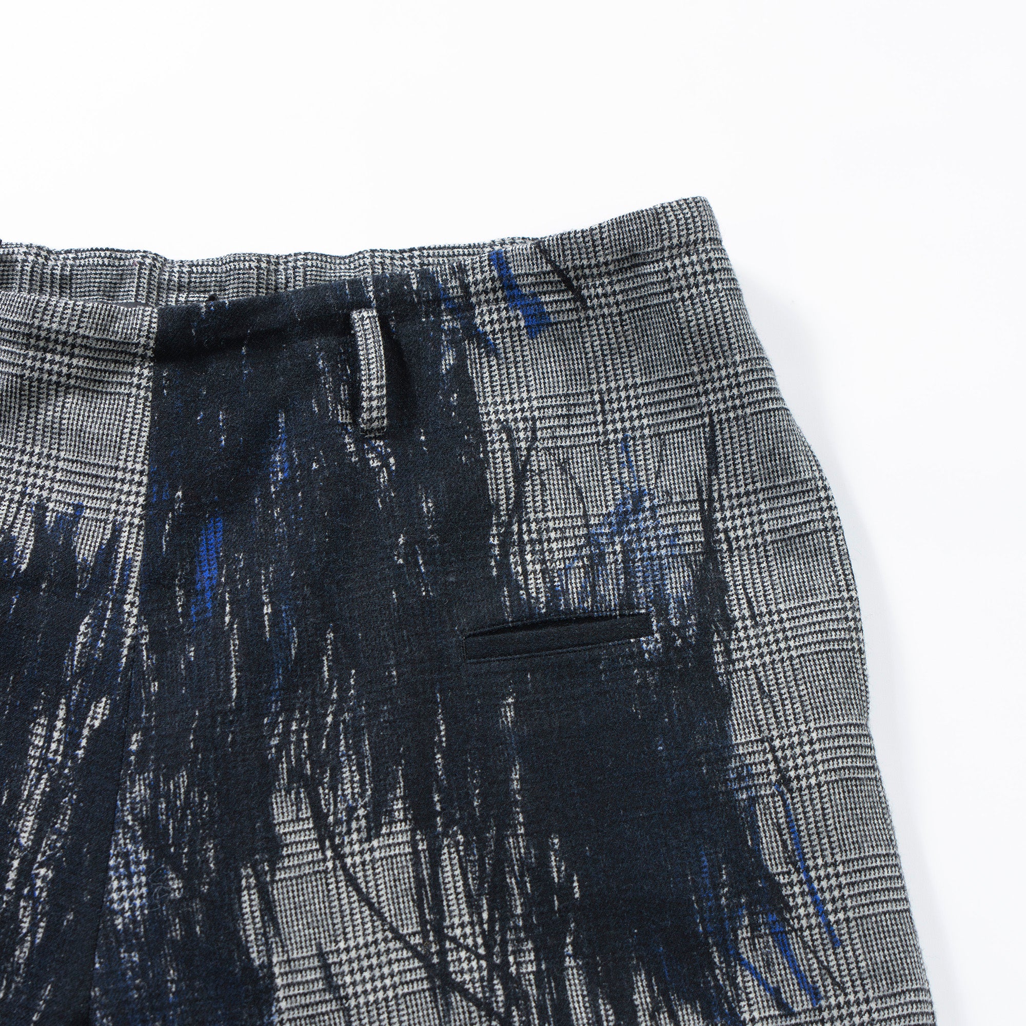 Yohji Yamamoto Y's Glen Check Wide Pants yohjiyamamoto cropped pants bottoms mode style