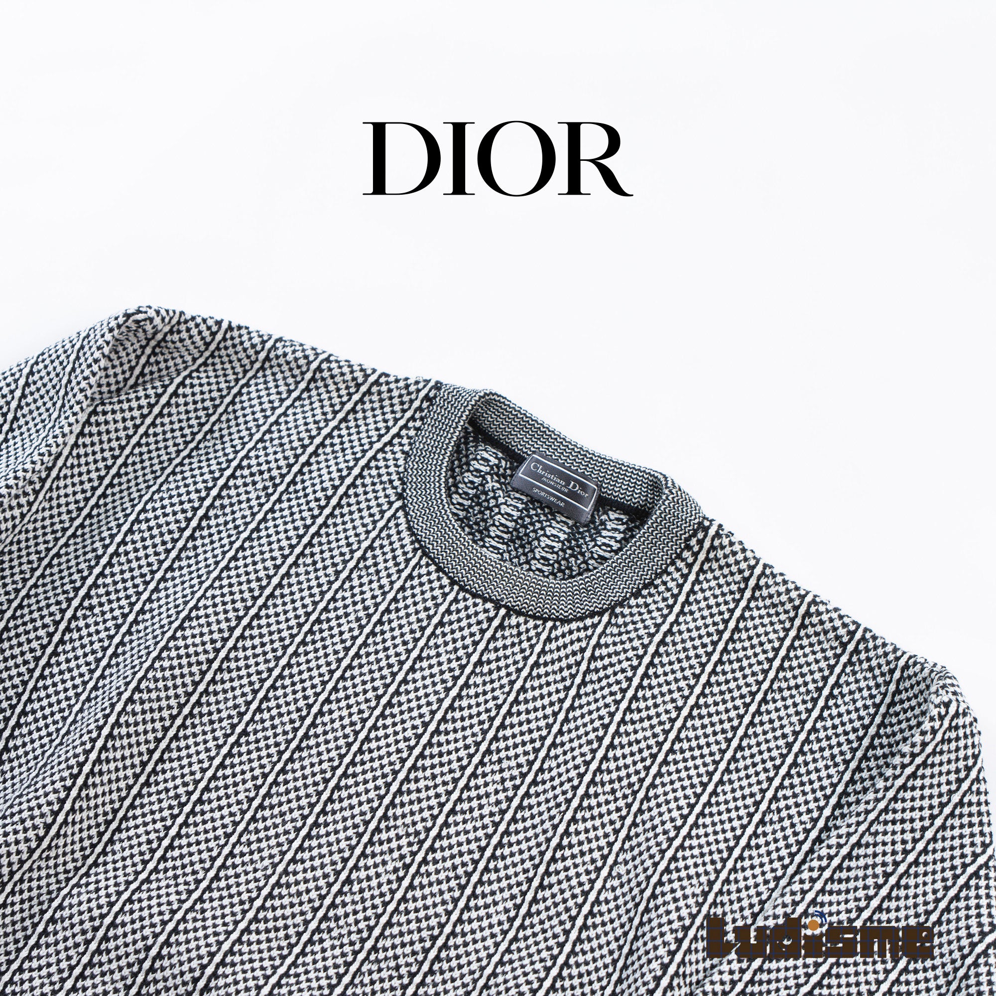 クリスチャンディオール Christian Dior MONSIEUR クルーネック デザインニット ディオールオム ディオールムッシュ セーター トップス 90s