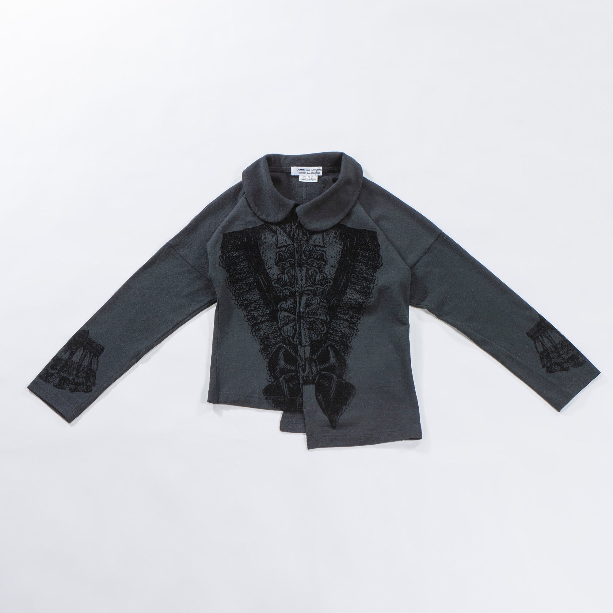 コムデギャルソン COMME des GARCONS コムコム AD2006 プルオーバー ウールブラウス 川久保玲 トップス シャツ Tシャツ ドッキング 丸襟