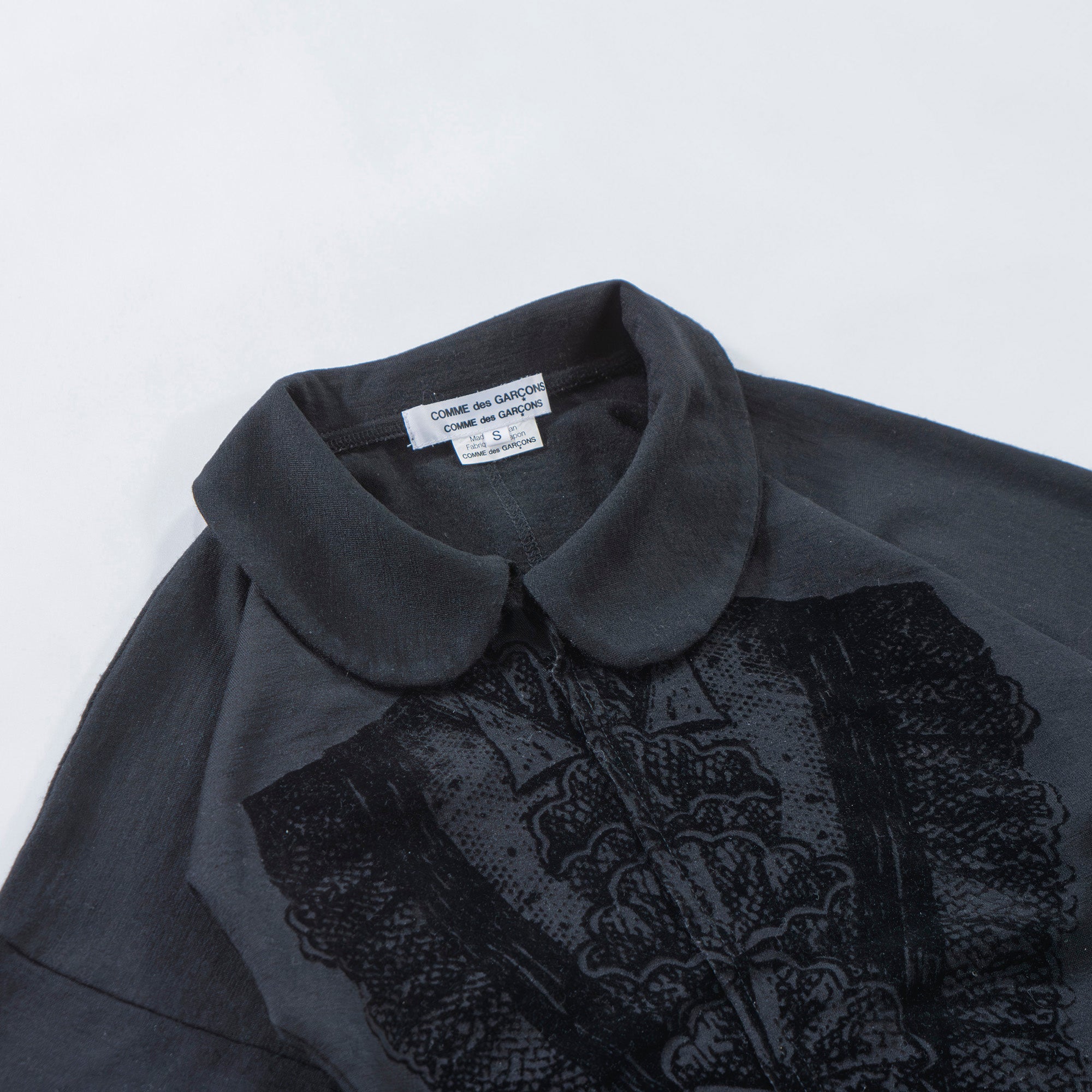 コムデギャルソン COMME des GARCONS コムコム AD2006 プルオーバー ウールブラウス 川久保玲 トップス シャツ Tシャツ ドッキング 丸襟