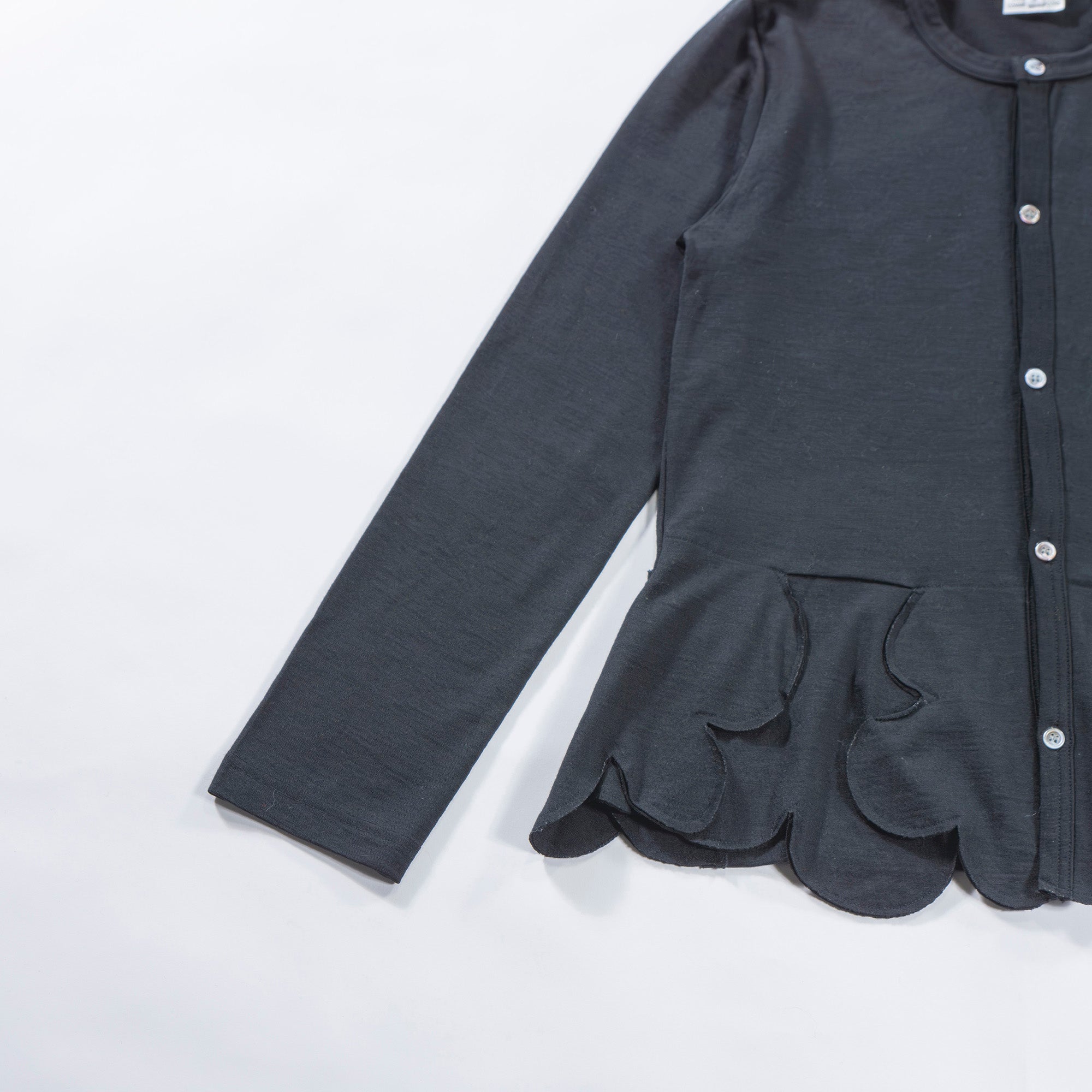 【古着】コムデギャルソン COMME des GARCONS コムコム AD2013 クルーネックカーディガン 川久保玲 ウール100% レディースファッション レディーストップス レディースカーディガン【中古】【USED】