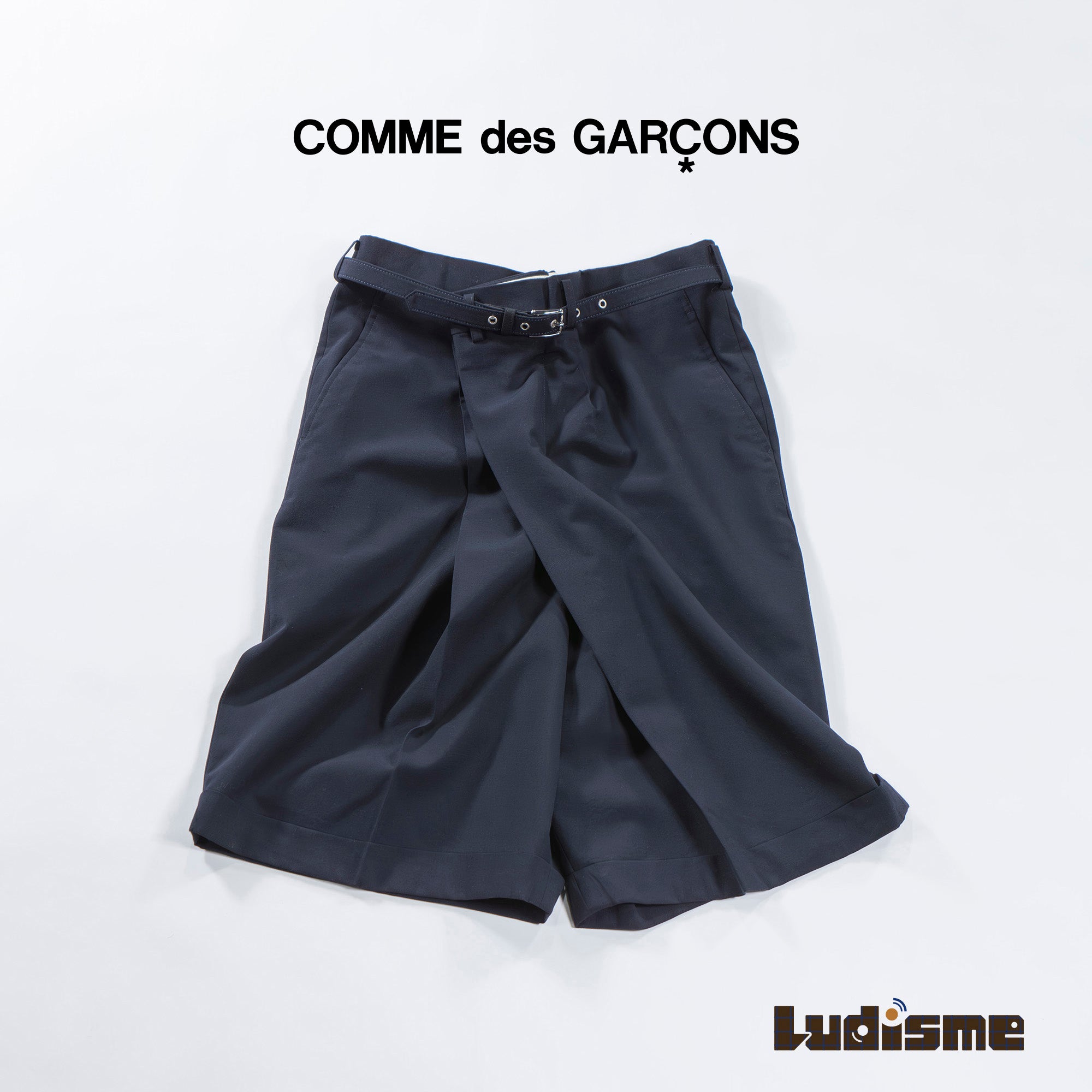 コムデギャルソン COMME des GARCONS AD2013 ドッキングワイドショーツ 川久保玲 ハーフパンツ キュロット 再構築 レディース ユニセックス