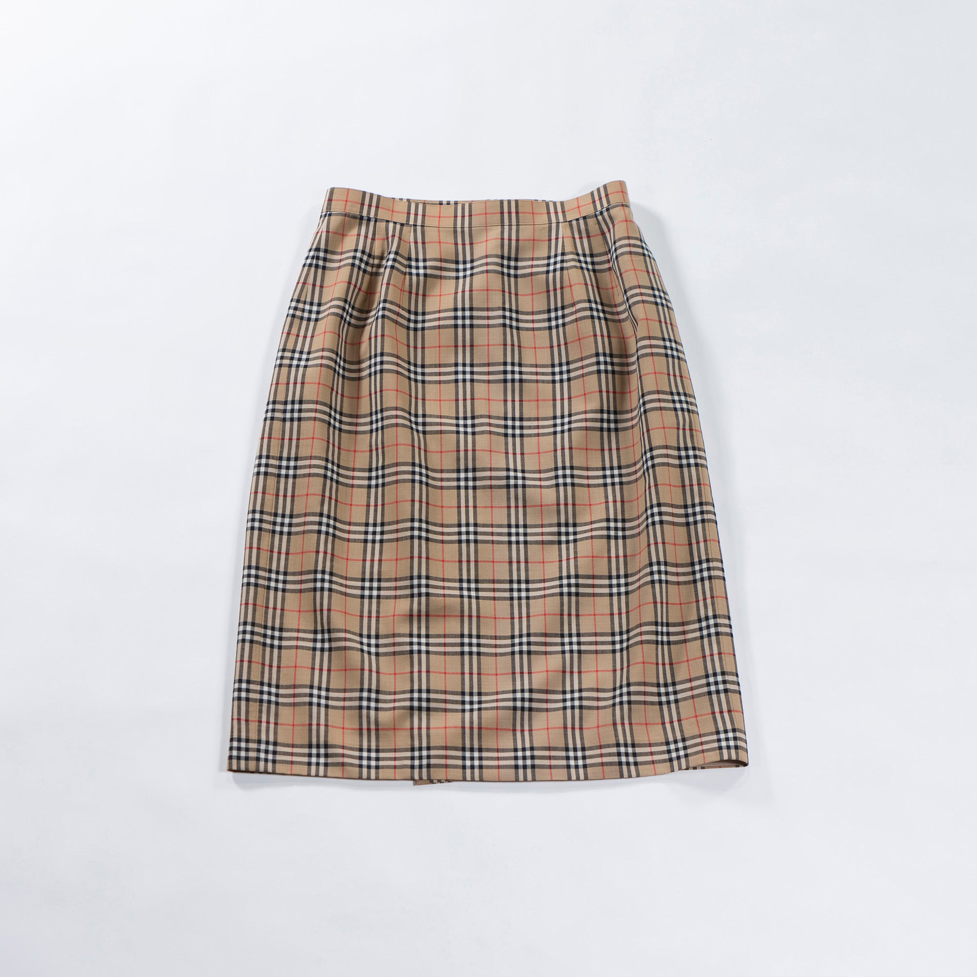 90s バーバリー BURBERRY ラップスカート バーバリーチェック ノバチェック ウール100% 巻きスカート ボトムス burberrys