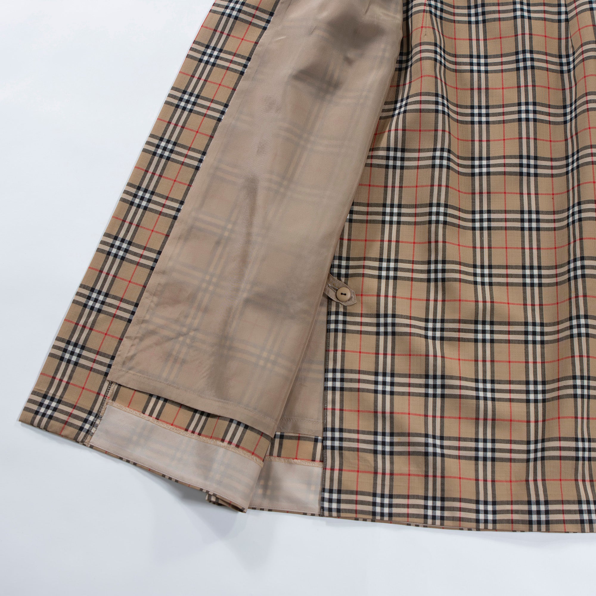 90s バーバリー BURBERRY ラップスカート バーバリーチェック ノバチェック ウール100% 巻きスカート ボトムス burberrys