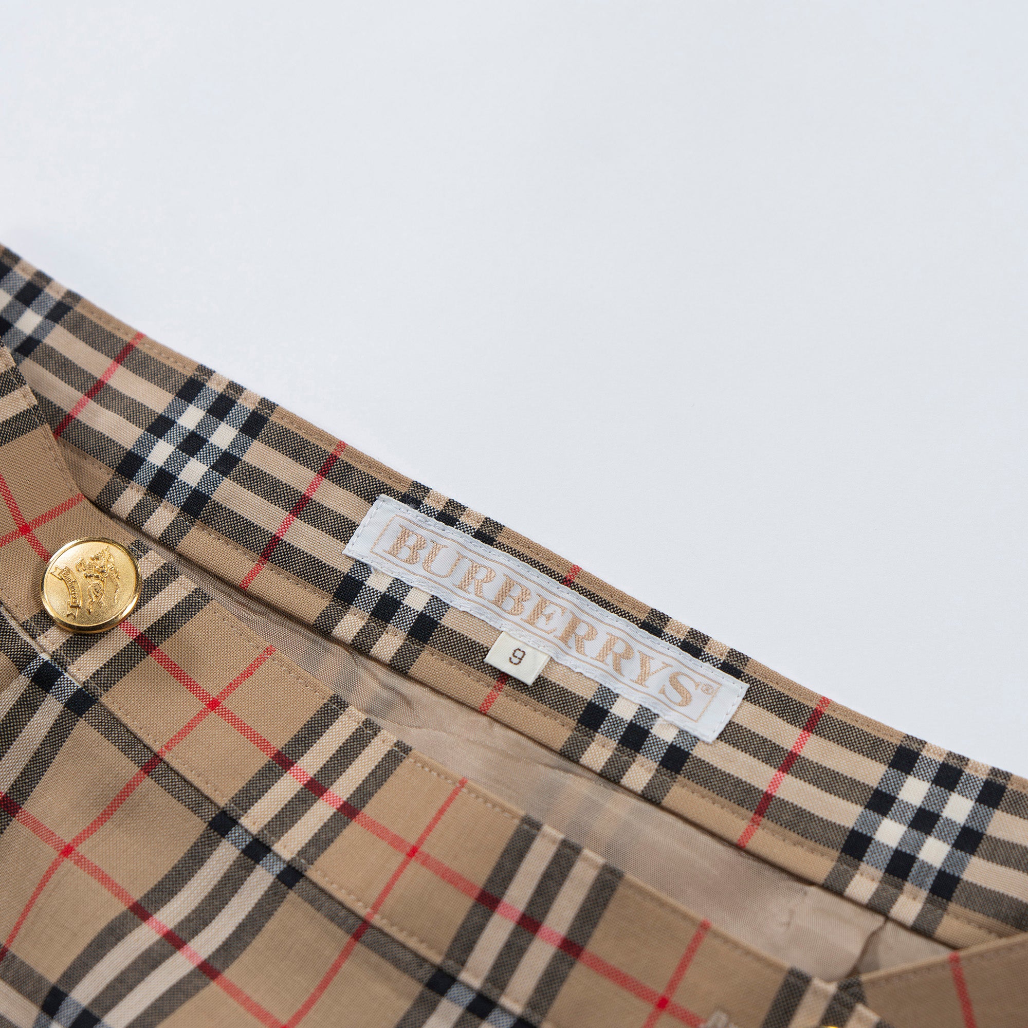 90s バーバリー BURBERRY ラップスカート バーバリーチェック ノバチェック ウール100% 巻きスカート ボトムス burberrys