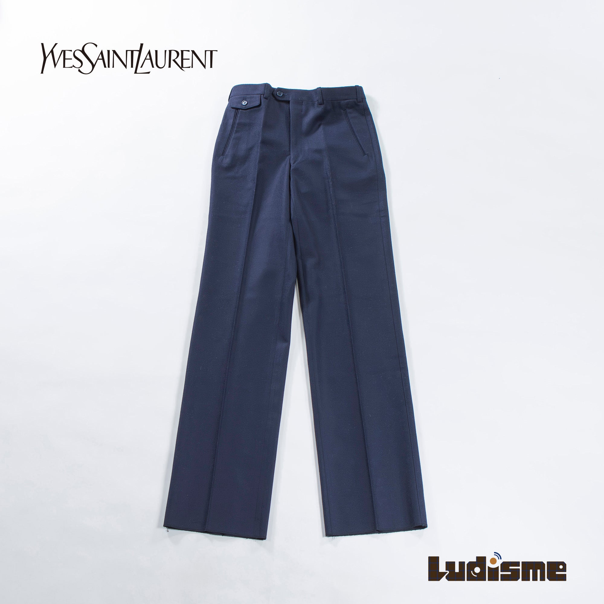 Yves Saint Laurent ◆Brand new ◆ Yves Saint Laurent diffusion hommes wool trousers straight pants slacks 76