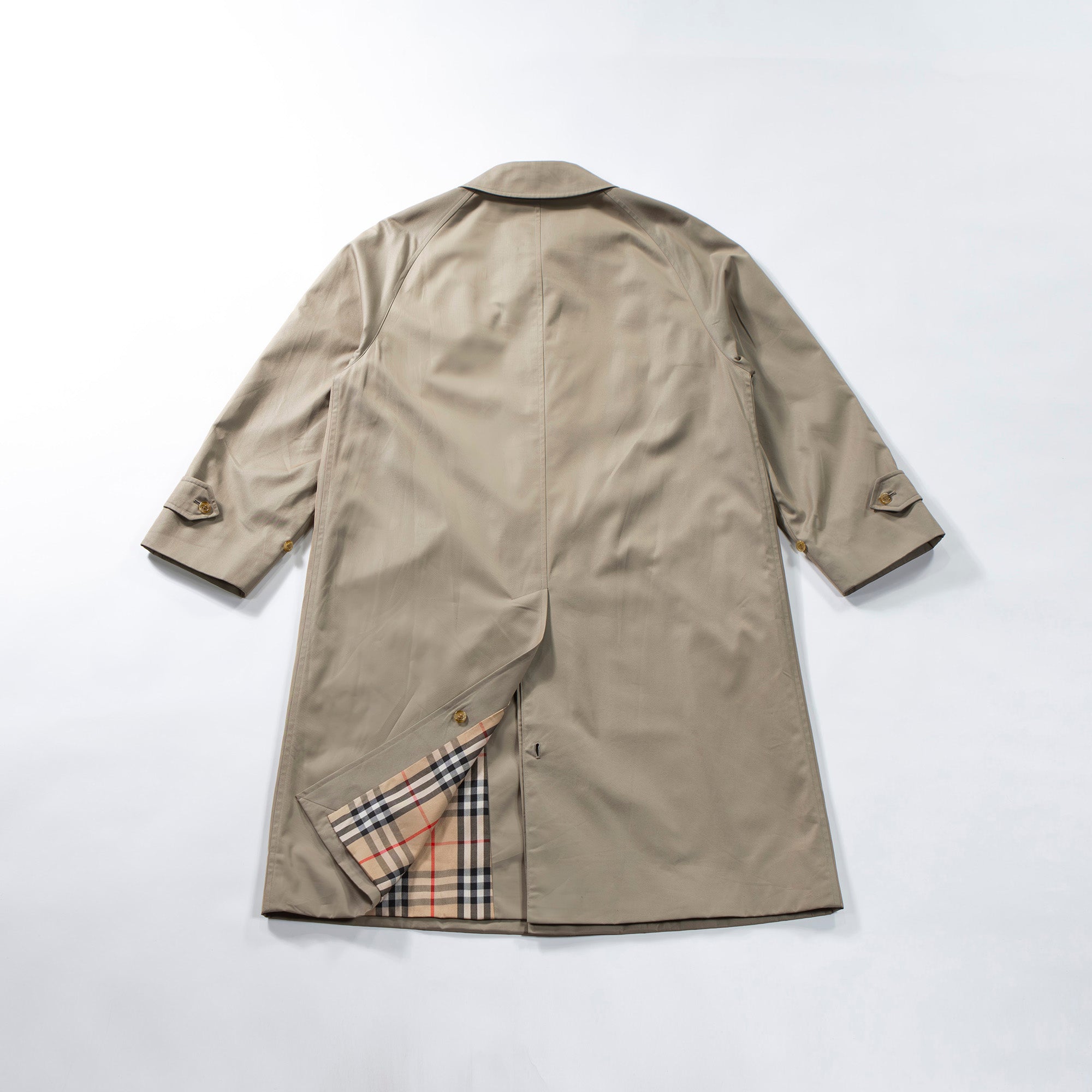 【古着】バーバリー Burberrys ステンカラーコート ベージュ コットンギャバジン バーバリーチェック ノバチェック 90s トレンチコート ロングコート メンズファッション メンズアウター メンズコート ユニセックス【中古】【USED】