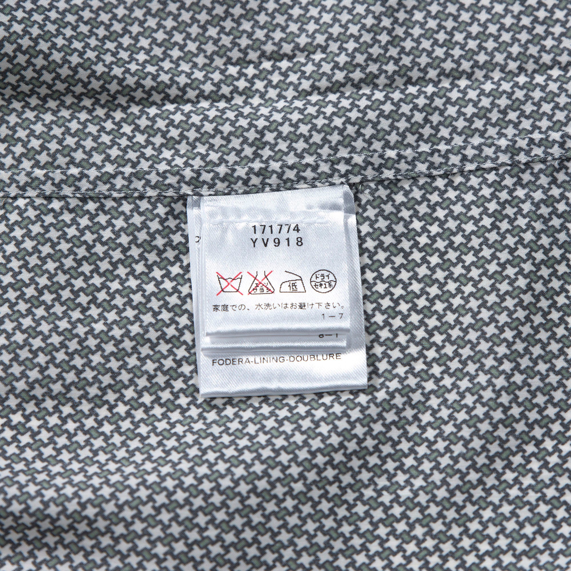 【古着】サンローラン イヴサンローラン リヴゴーシュ Yves Saint Laurent rive gauche シルクシャツ 総柄シャツ 千鳥柄 スタンダードカラー 00s イタリア製 メンズファッション メンズトップス メンズシャツ【中古】【USED】