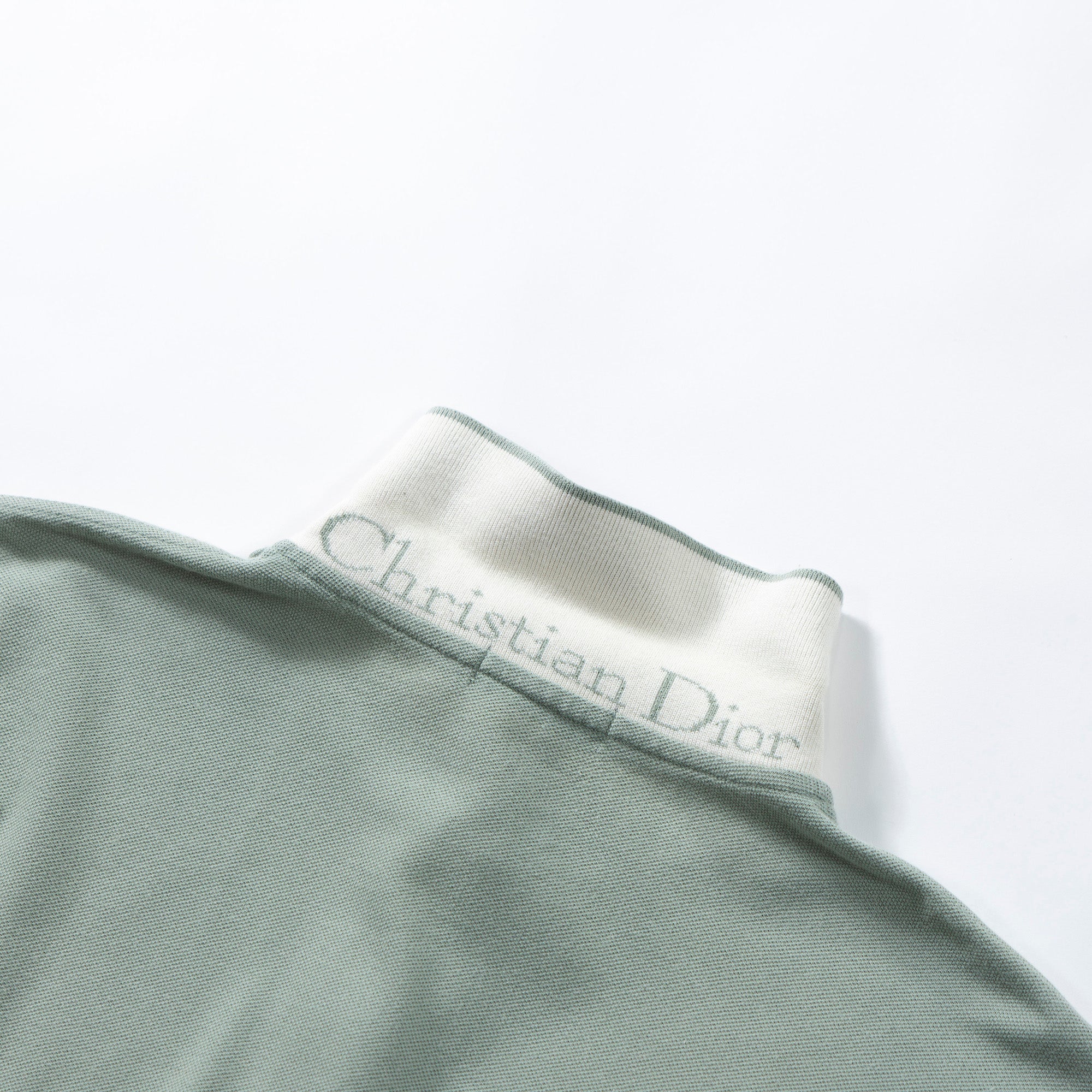 【古着】デイオール クリスチャンディオール Christian Dior MONSIEUR ロングスリーブポロ ミントグリーン ポロシャツ ディオールオム メンズファッション メンズトップス メンズポロ 90s【中古】【USED】