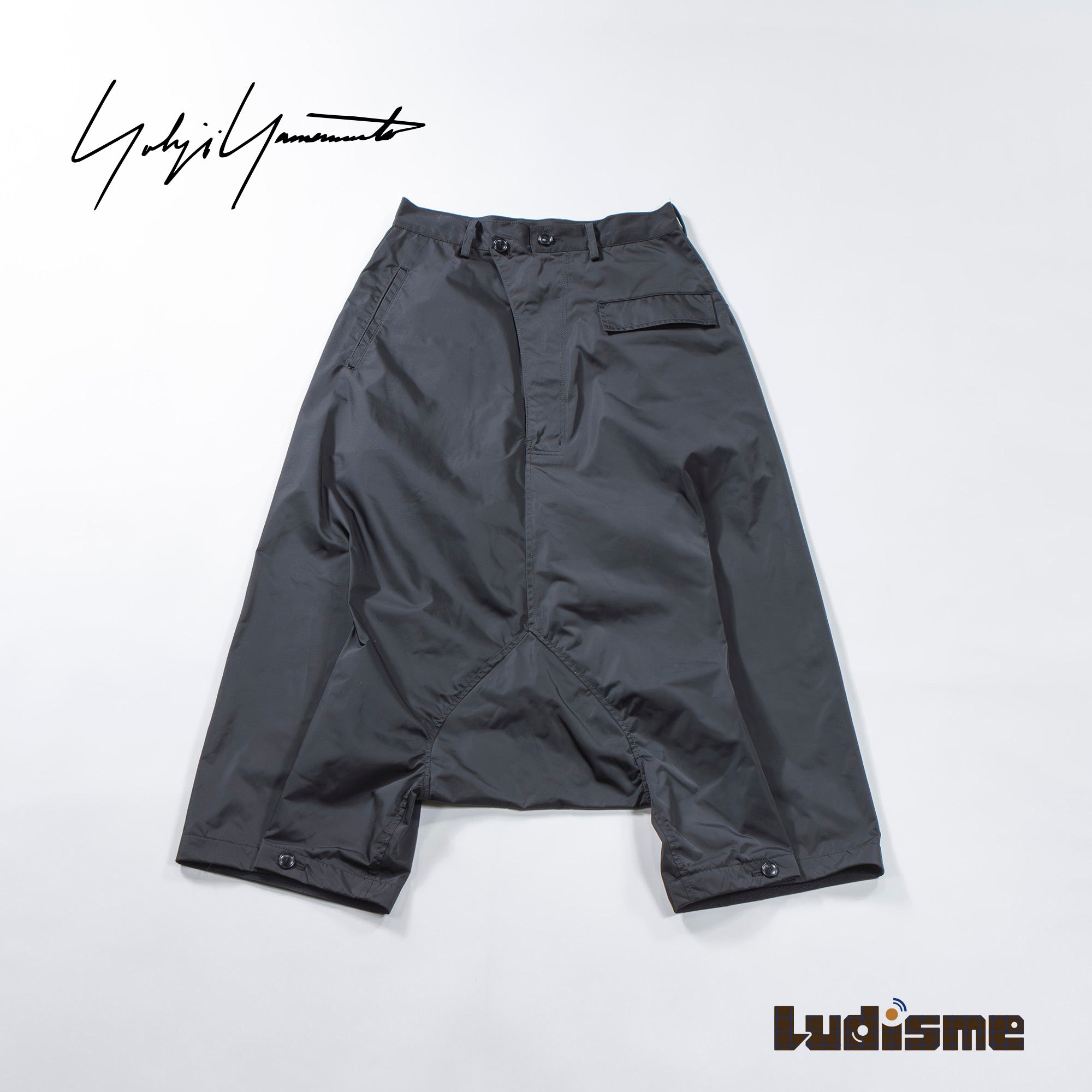 Yohji Yamamoto REGULATION Yohji Yamamoto Regulation Yohji Yamamoto Gusset Sarouel Pants Black Bottoms Pants