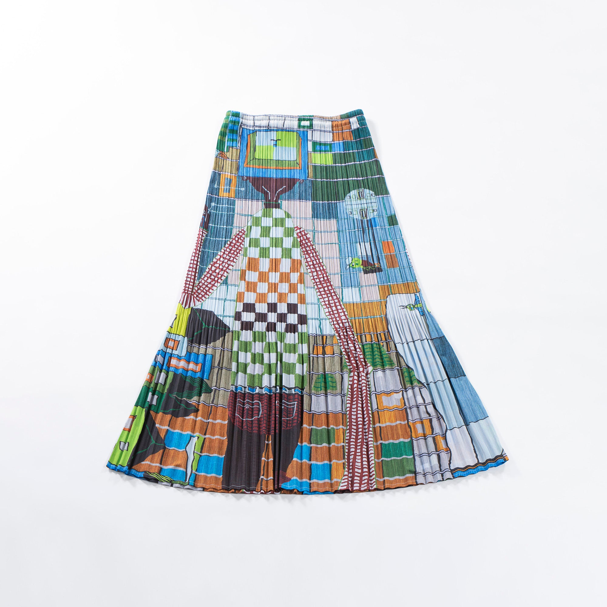 PLEATS PLEASE ISSEY MIYAKE All-over pattern pleated skirt Bottoms Flared skirt