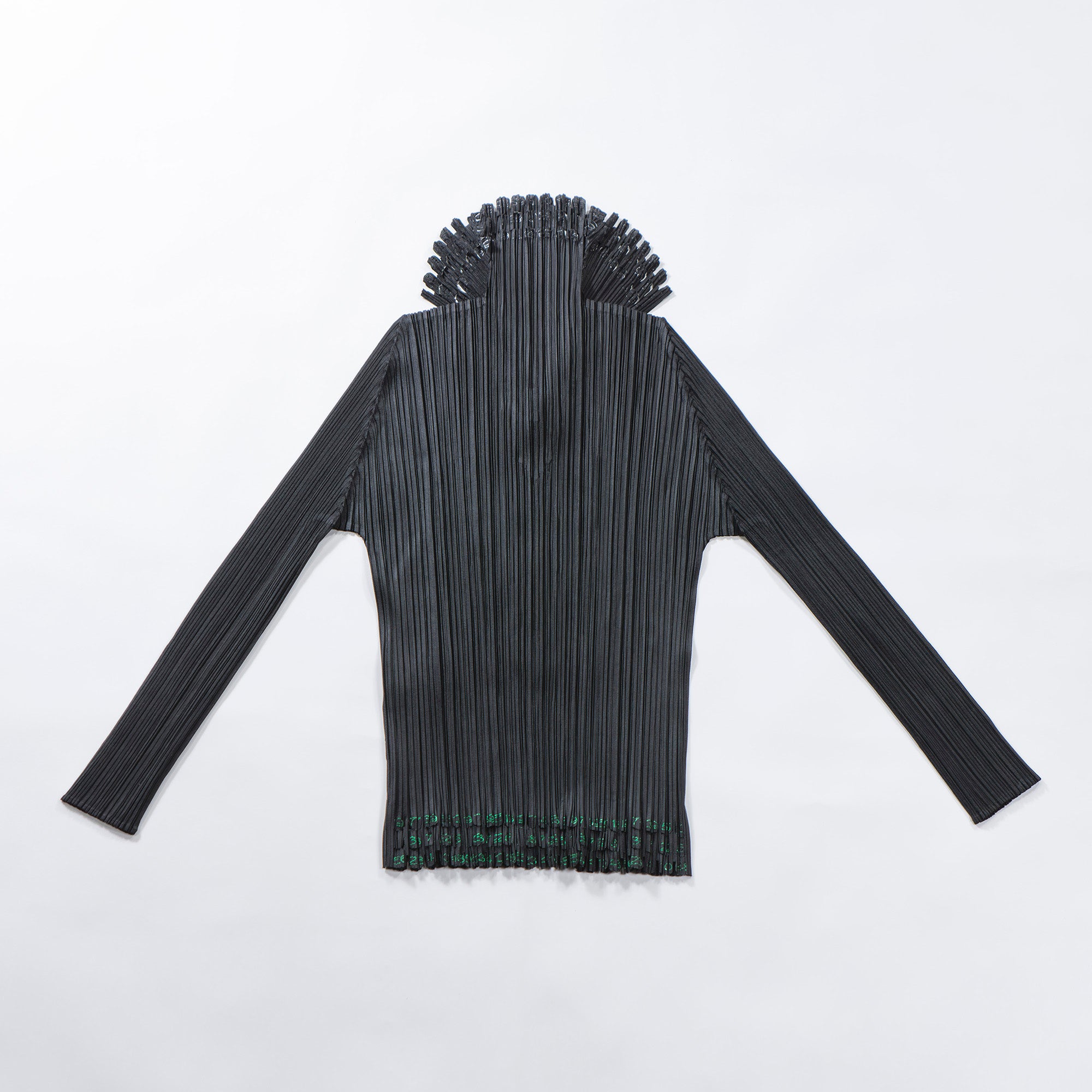 【古着】プリーツプリーズ イッセイミヤケ PLEATS PLEASE ISSEY MIYAKE プルオーバーシャツ ビンゴカードカット ブラック スキッパーシャツ レディースファッション レディーストップス レディースシャツ【中古】【古着】【USED】