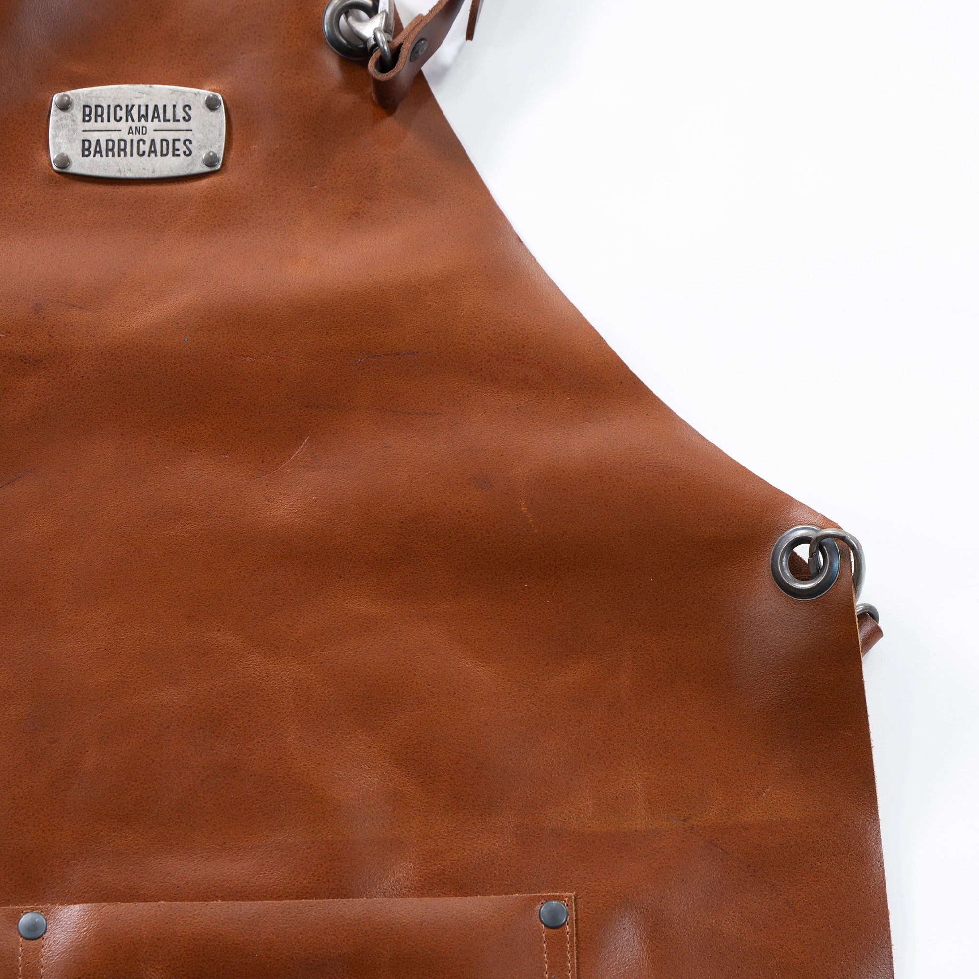 ◆Brand new unused item◆ BRICKWALLS AND BARRICADES Leather Apron The Premium X-Cross Natural Leather Genuine Leather Leather Craft Leather Products