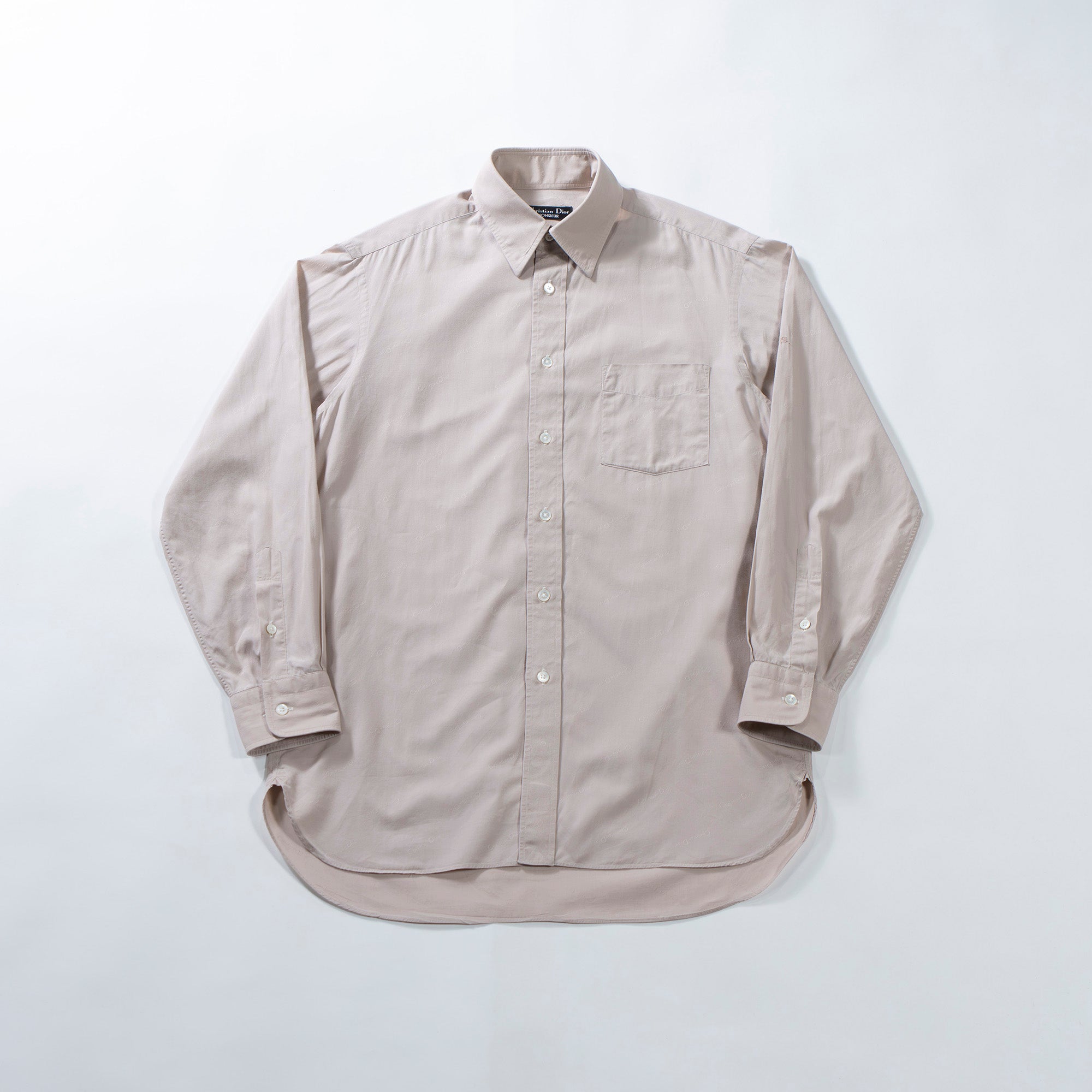 クリスチャンディオール Christian Dior MONSIEUR コットンブロードシャツ ベージュ ディオールオム 90s DIOR HOMME トップス